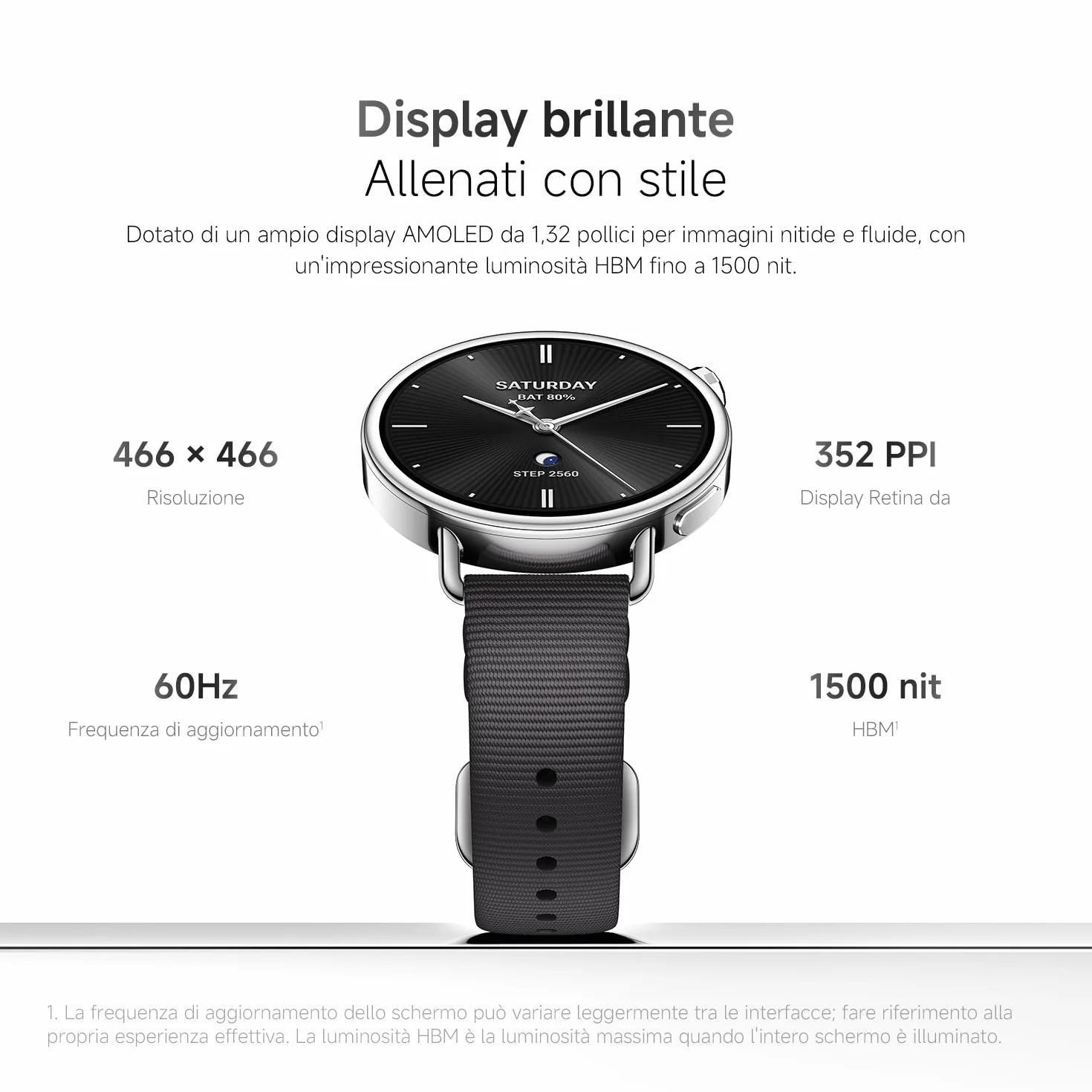 XIAOMI Watch S4 41mm: smartwatch compatto ultra-leggero da 32g, previsione ciclo, controllo della salute con un tap, 150+ modalità sportive, funzioni sicurezza, HyperOS 3, cinturino in pelle bianco