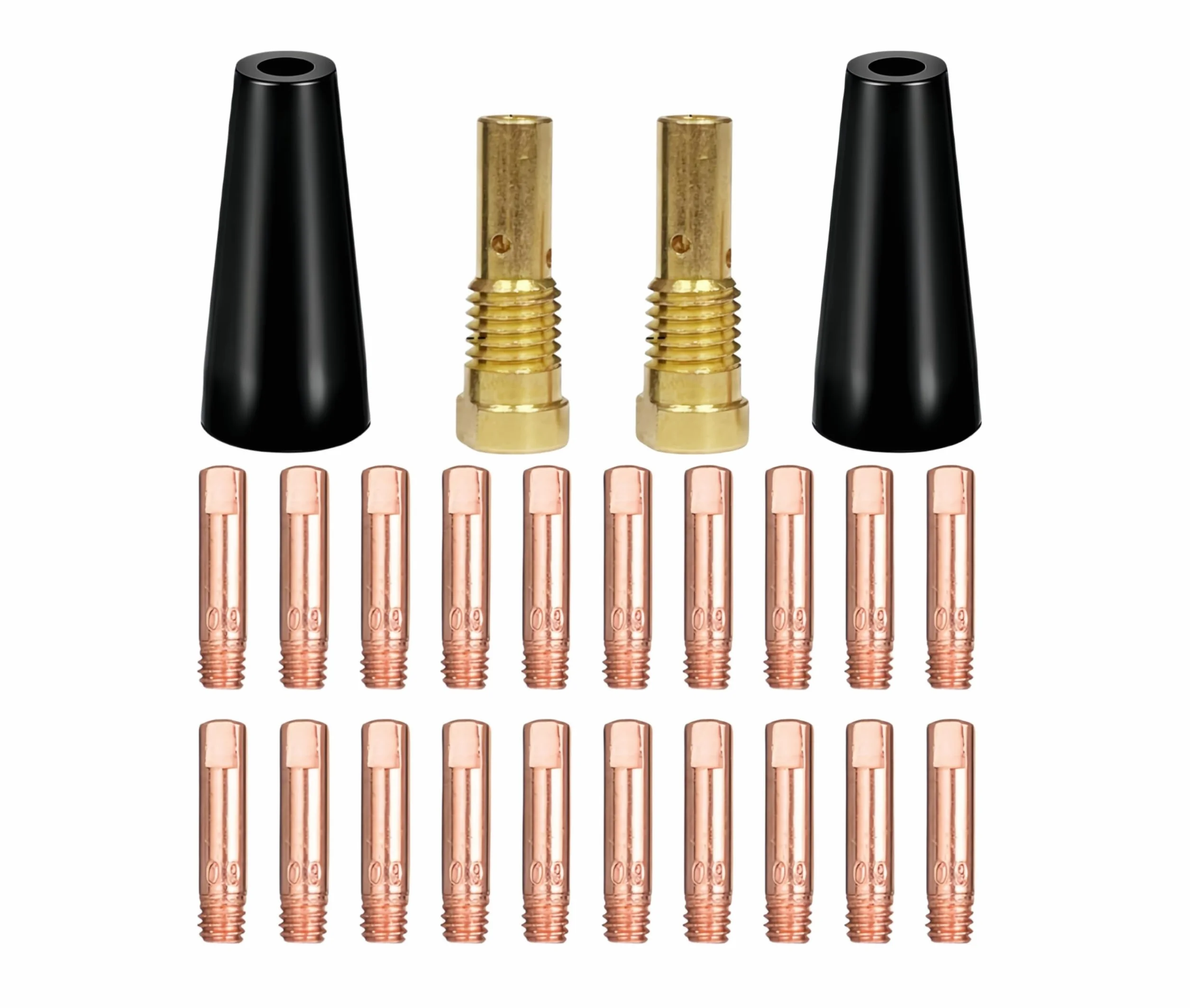 Set di 24 pezzi accessori per saldatura MIG MAG AK14 MB14 0,8 mm M6