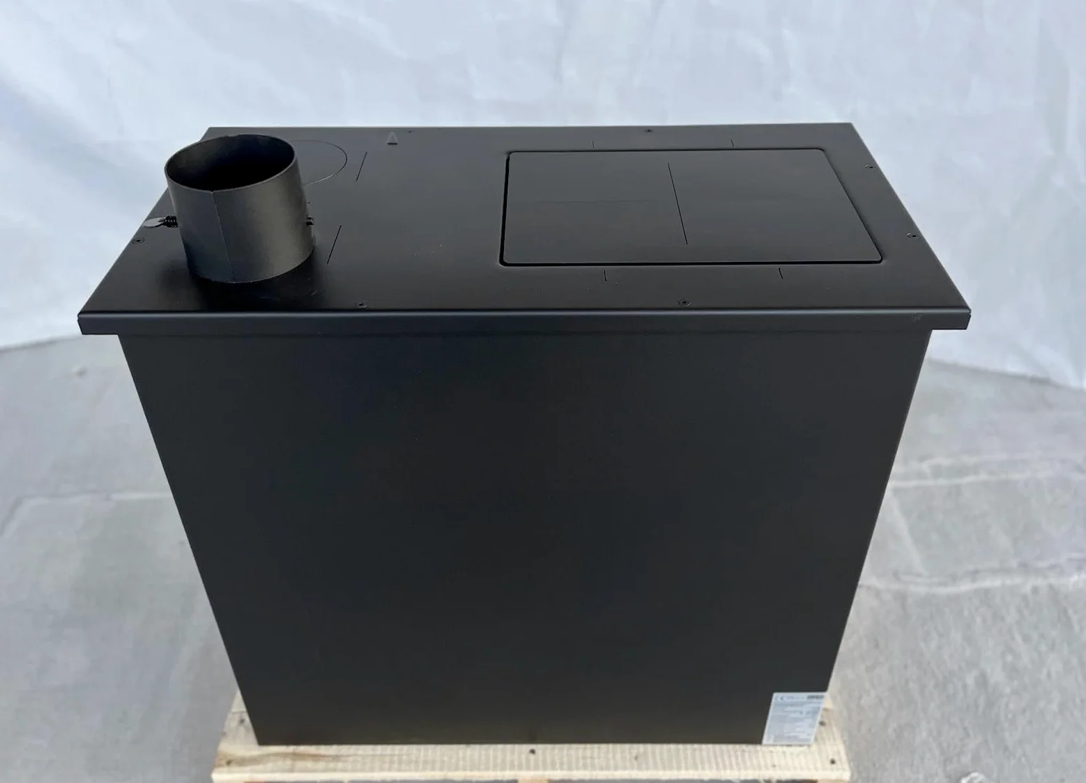 Prity 1P36D - Forno a legna con forno singolo, certificato CE, fornello da cucina compatto a combustibile solido