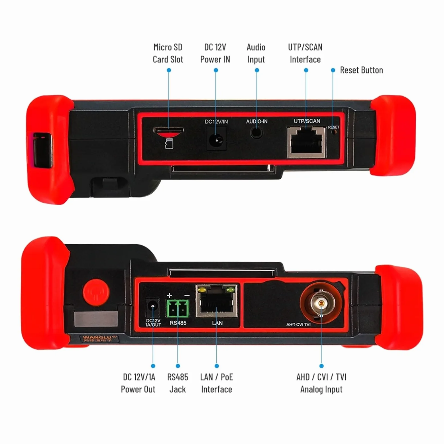 Tester IPC Da 4 Pollici 8K Supporto 8MP AHD/CVI/TVI Tester For Telecamere Analogiche Monitor CCTV Tester For Tester For Telecamere IP(IPC-1910)