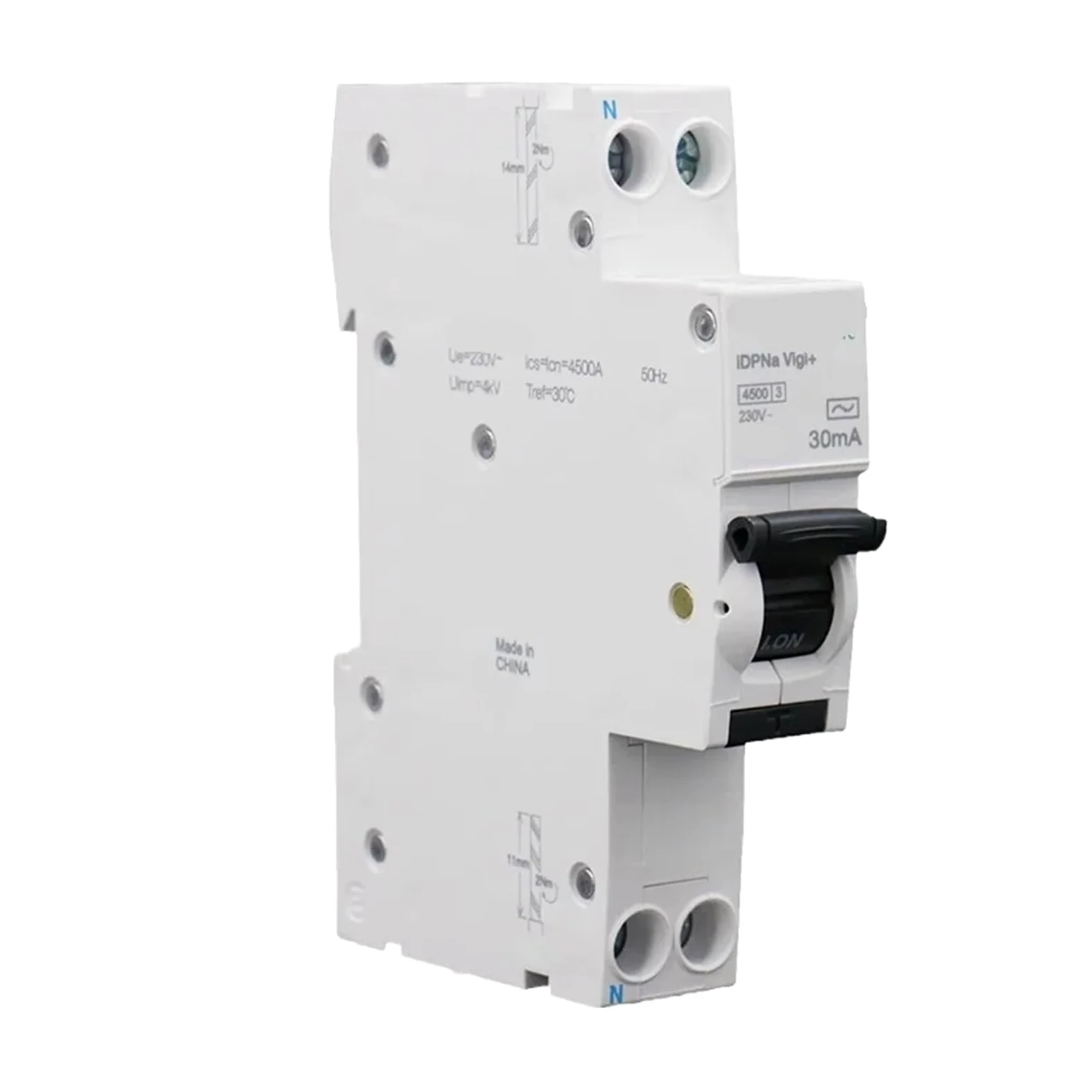 Interruttore differenziale monoblocco 1P+N A9 Generazione IDPNa Doppio Ingresso Doppia Uscita 10/16/20/25/32A(20A)