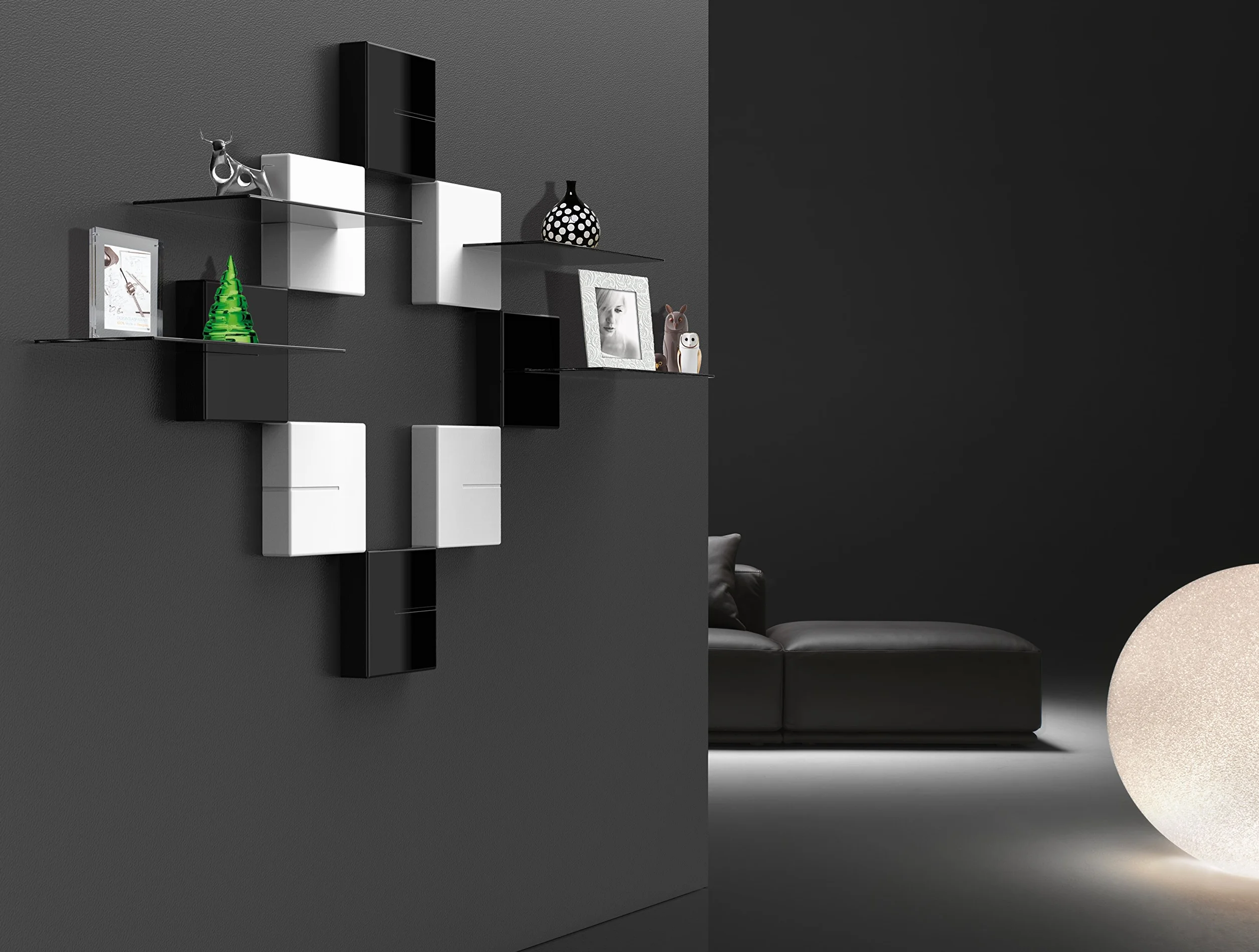 Meliconi Ghost Cubes Shelf Sistema Copricavi Componibile, Bianco