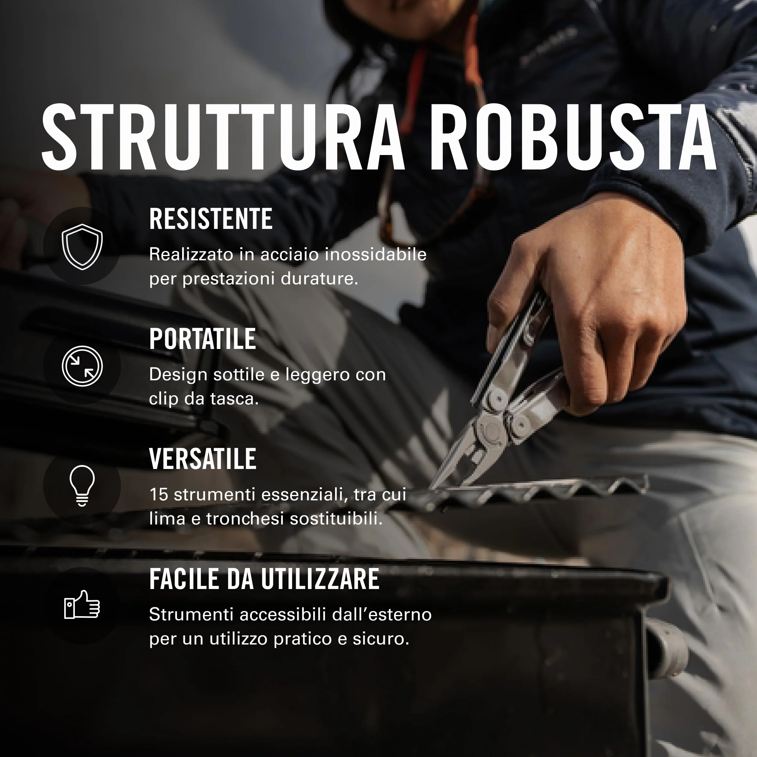 Leatherman Curl Multiutensile 15 Strumenti Acciaio Inossidabile Outdoor Campeggio