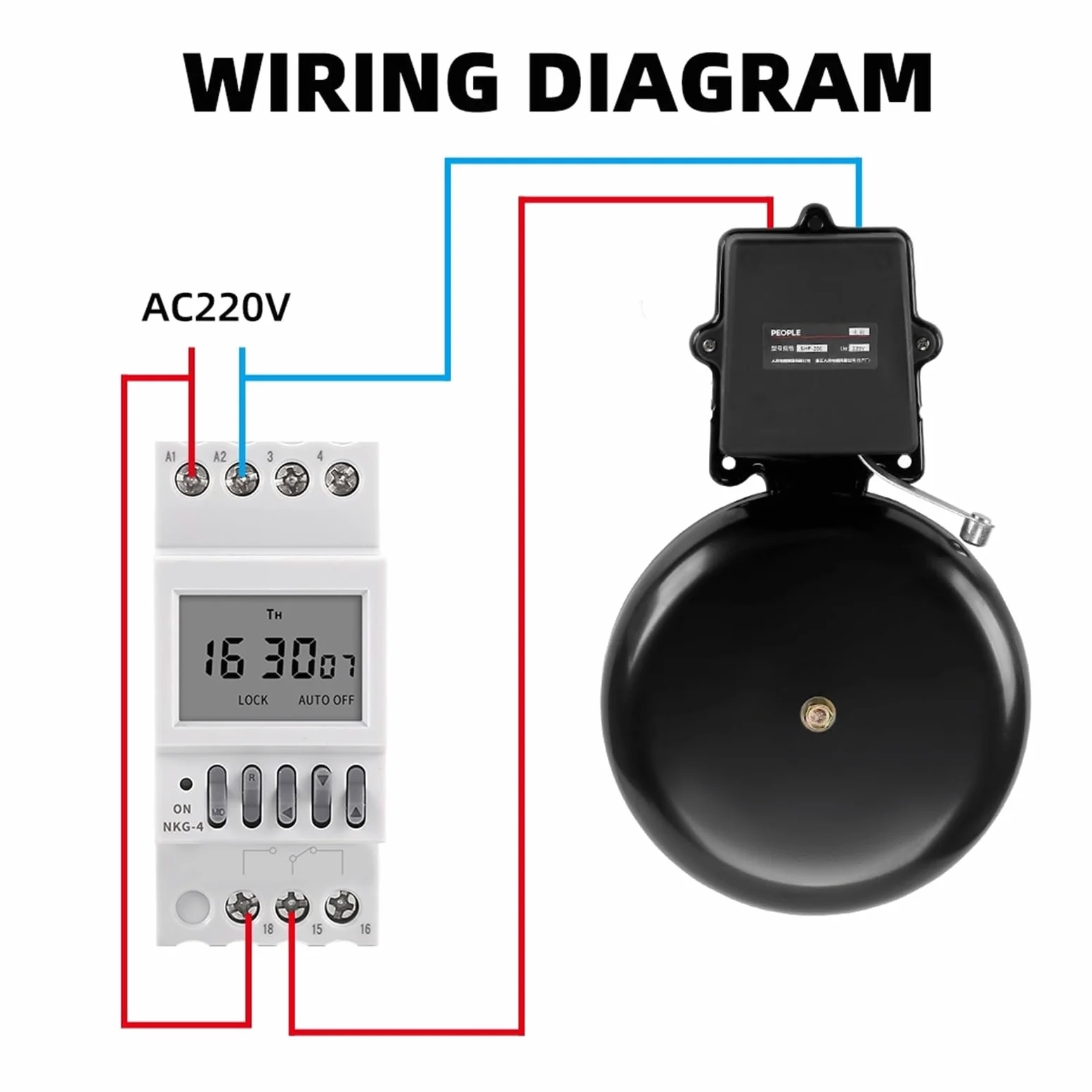 microcomputer Interruttore timer Interruttore timer su guida Din Controller campanello scolastico Interruttore orario elettronico programmabile settimanale digitale Timer suoneria automatica campanell