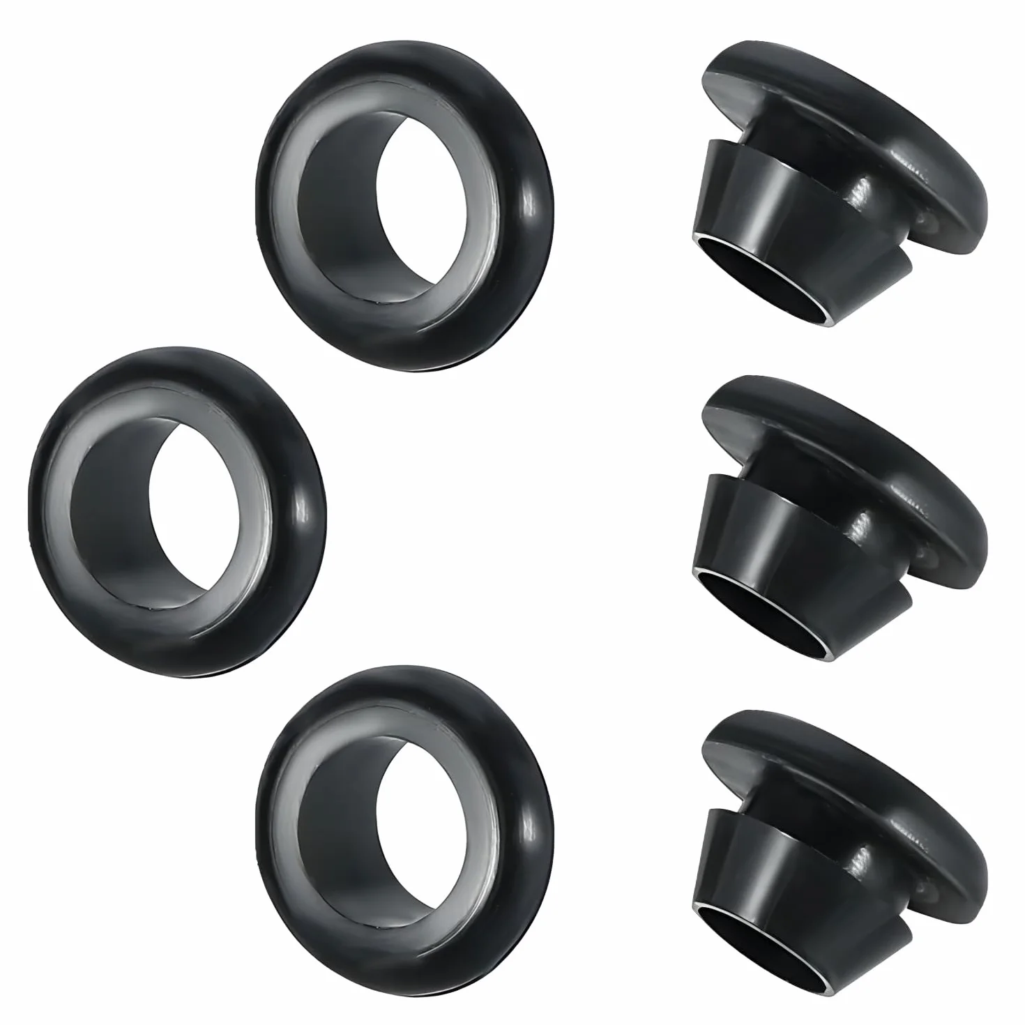 Qrity 20 Pezzi Gommino in Gomma Passacavi, Guarnizioni Protezione Fili Cavi, ID 20mm Montaggio 25mm