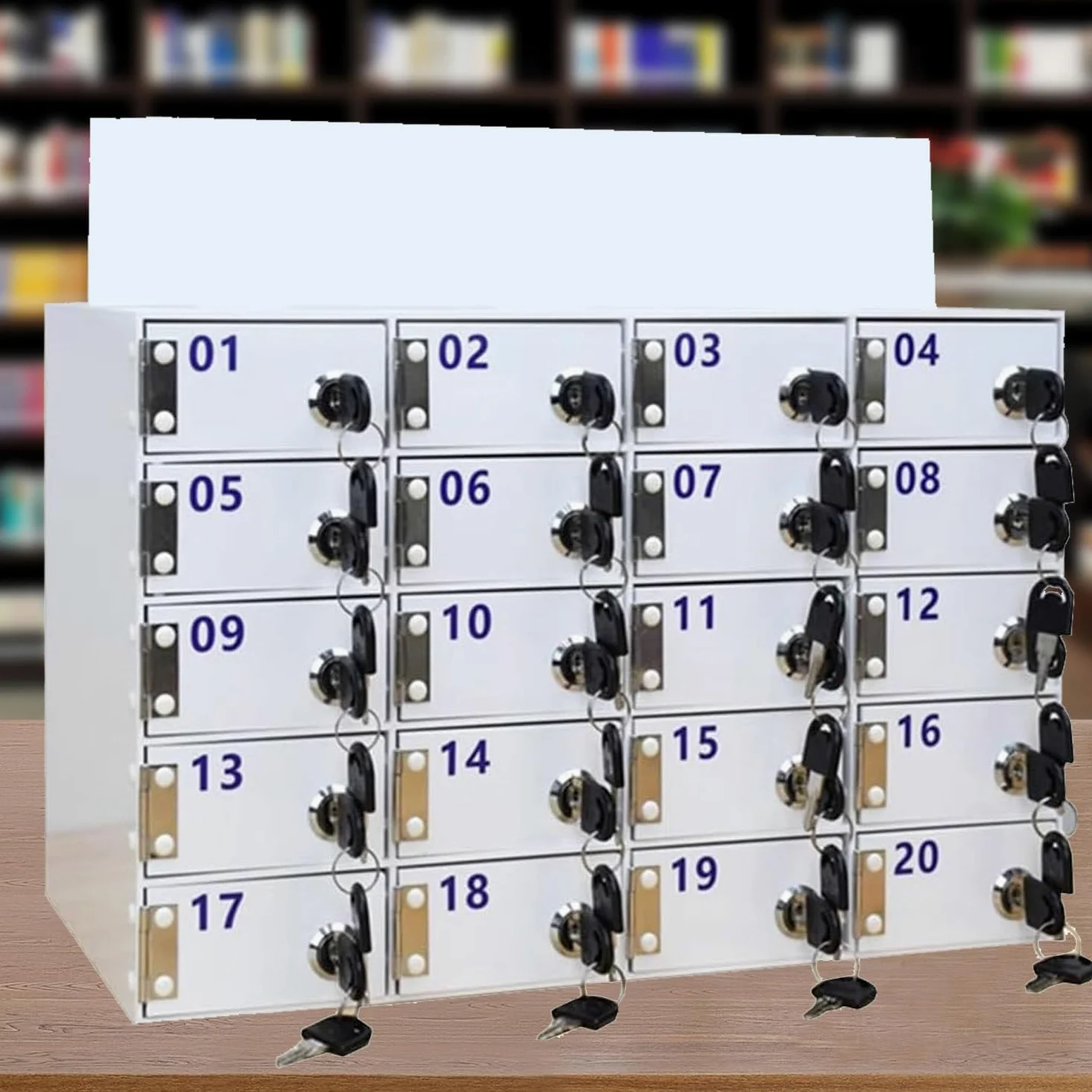 20Slo Acrilico Cellulare Locker Sicuro Telefono Sorage Cabine con Serratura Ideale per Scuole Uffici e EvensMobile Dispositivo Cassetta di Sicurezza