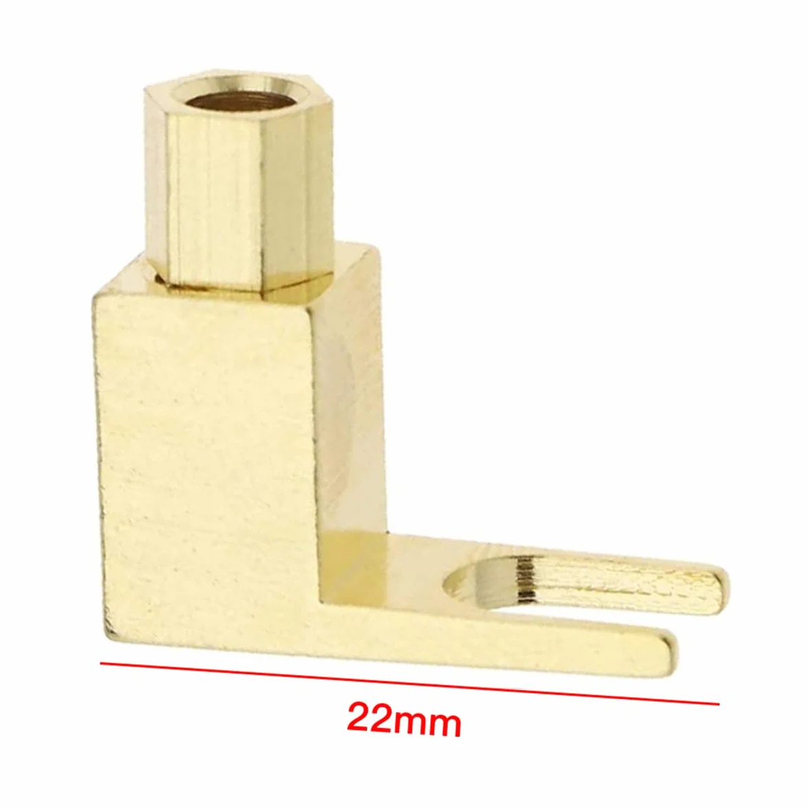 WANGCL 8 pezzi Connettore per cavo altoparlante, adattatore da banana a forcella Hi-End Cavo altoparlante Filo forcella rettangolare For-k e connettore a morsetto