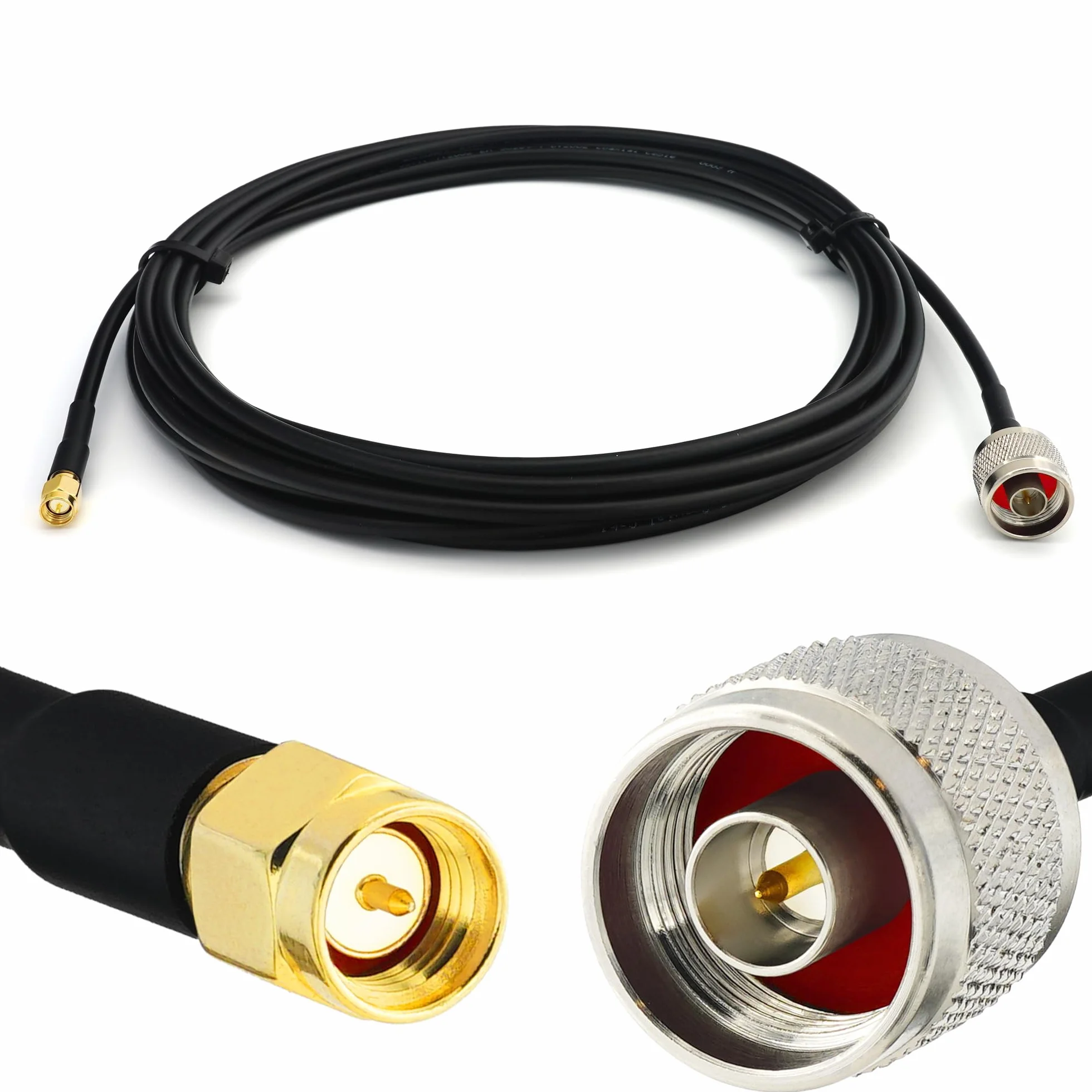 N Maschio a SMA Maschio Cavo coassiale 50cm 50ohm RG58 prolunga a bassissima perdita per LTE Antenna esterna 4G 5G Modem Amplificatore GSM Router WIFI Ripetitore cellulare