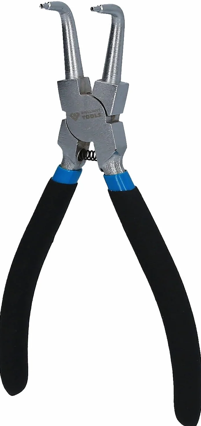 BRILLIANT TOOLS BT067004 Pinza per anelli Seeger interni piegata 175 mm
