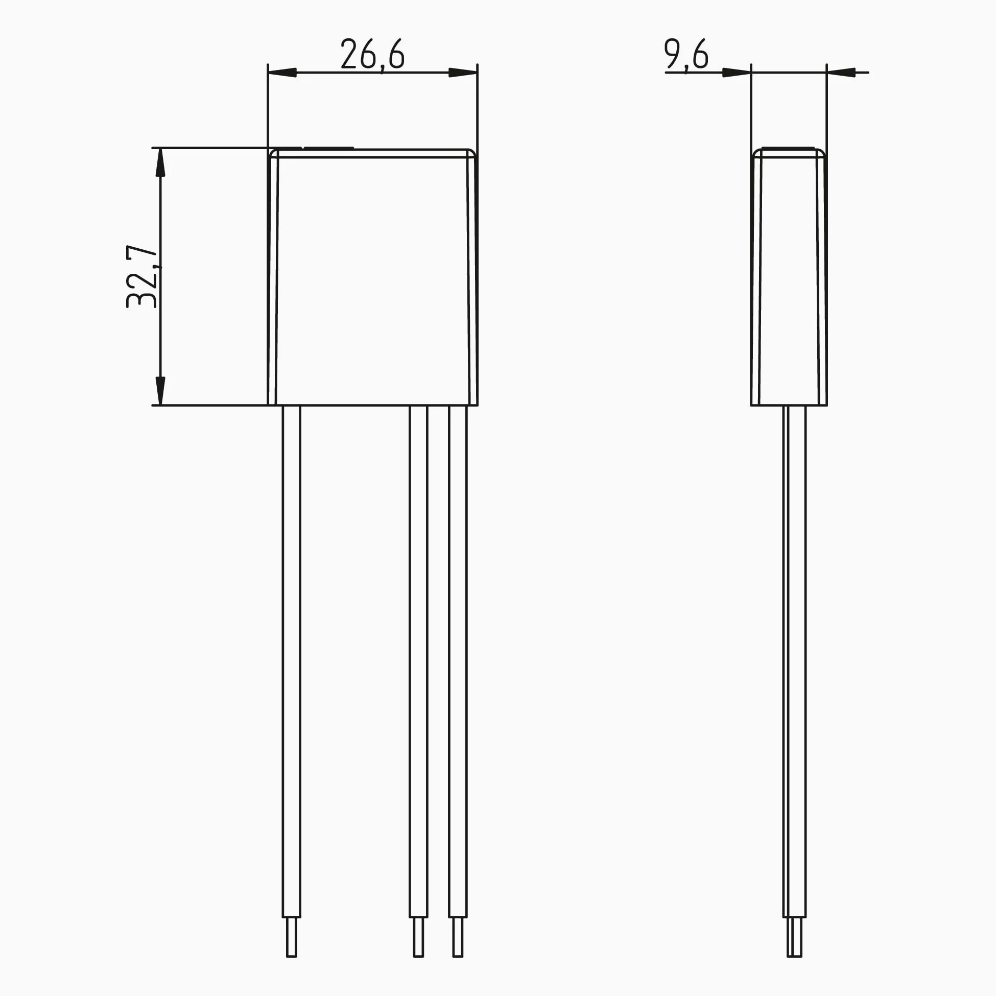 Theben 5400230 DIMAX 540 APP B mini dimmer a incasso R/C Bluetooth Mesh | ultracompatto 32,7 x 26,6 x 9,6 mm, nessun neutro, 150 W LED, scene luce, programma astronomico, 100 m cavo