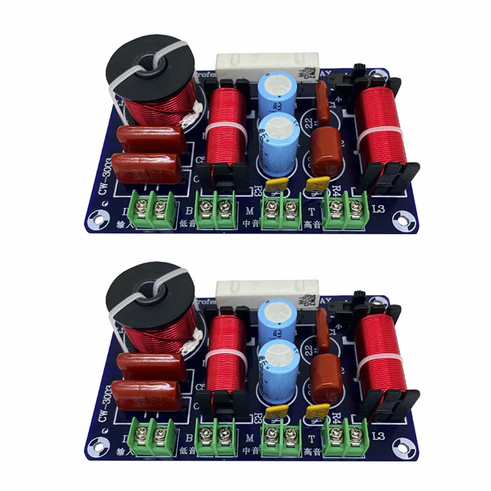 2 diffusori HiFi a 3 vie, splitter di frequenza HiFi crossover, filtro fai da te, Ktv Stage Car Audio Woofer