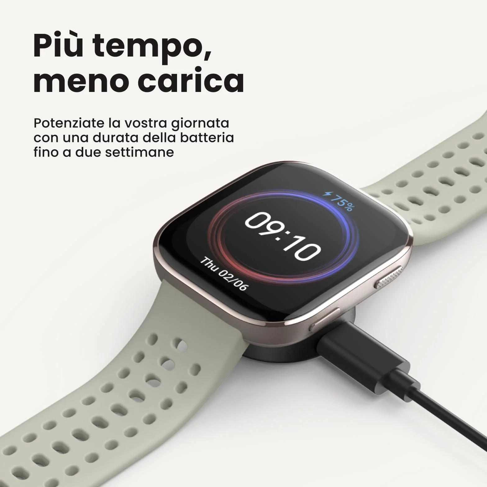Amazfit Bip 6 Smartwatch 46mm, Batteria 14 giorni, AMOLED 1,97", GPS Mappe, IA, Chiamate Bluetooth, Monitor Salute Sonno, 140+ Sport, Fitness, Impermeabile 5ATM, Nero