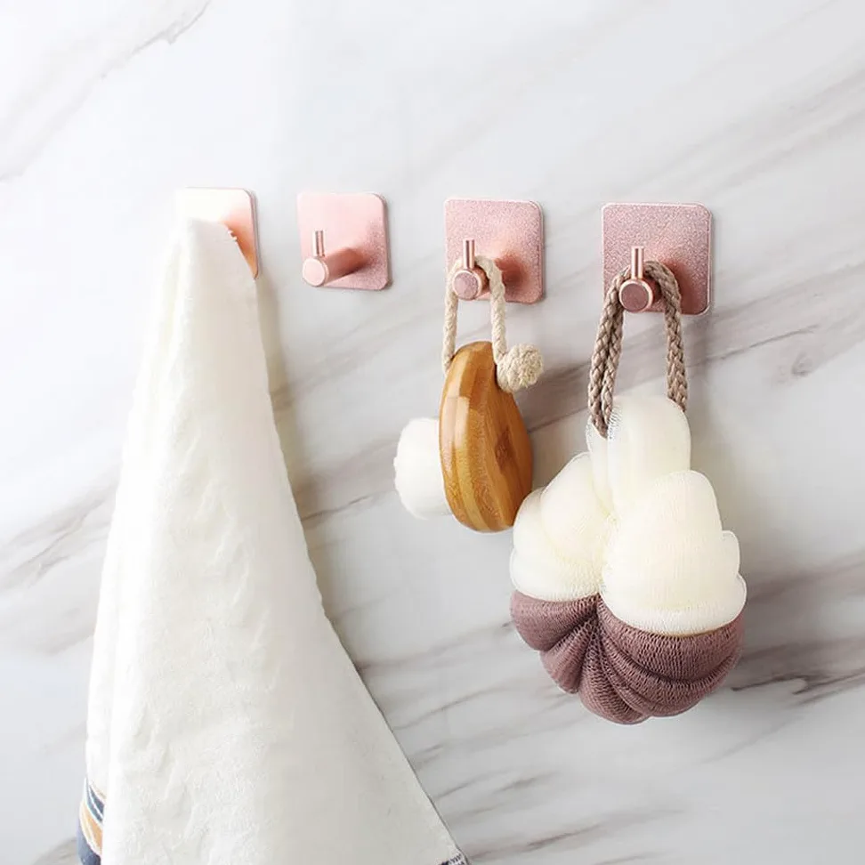 2 pezzi multiuso gancio a muro per porta, chiave, stoffa, cappotto, bagno, accappatoio, gancio, cucina, ferramenta, scaffale, borsa, gancio, organizzatore, appeso, B, nastro, 1