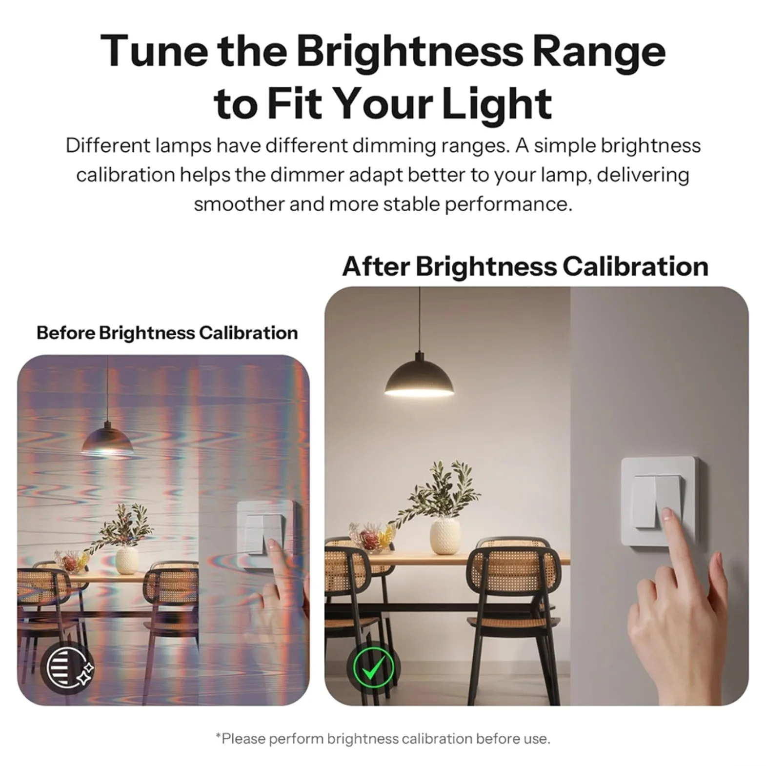 Interruttore Smart Dimmer MINI-ZBDIM con misurazione dell'energia in tempo reale, protezione da surriscaldamento, telecomando per Alexa e Google Assistant, 220-240 V, 400 W, bianco