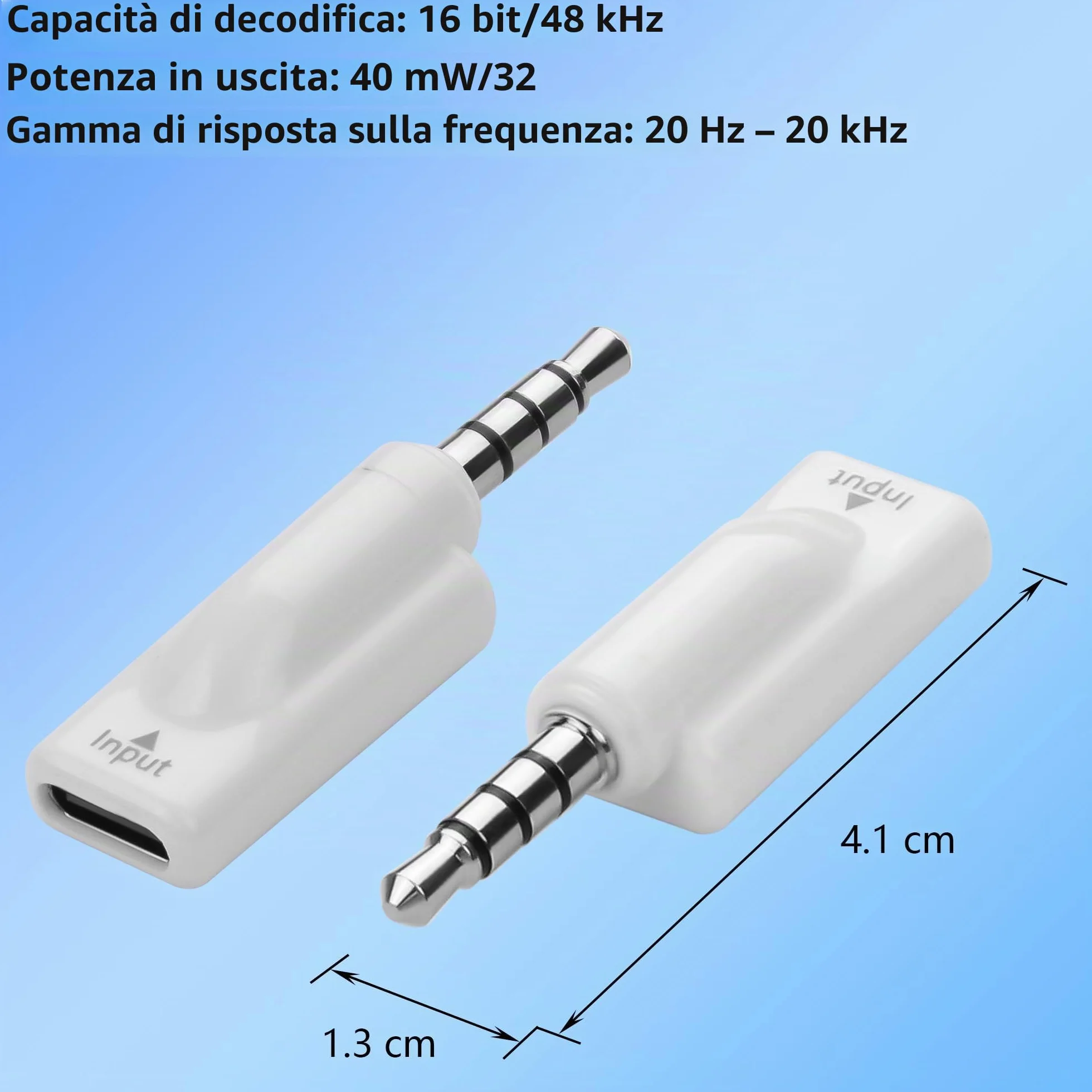 CERRXIAN 2 adattatori da USB-C a jack per cuffie da 3,5 mm, tipo C femmina (ingresso) a AUX (uscita), convertitore audio digitale per PC, tablet, laptop, microfono, altoparlante