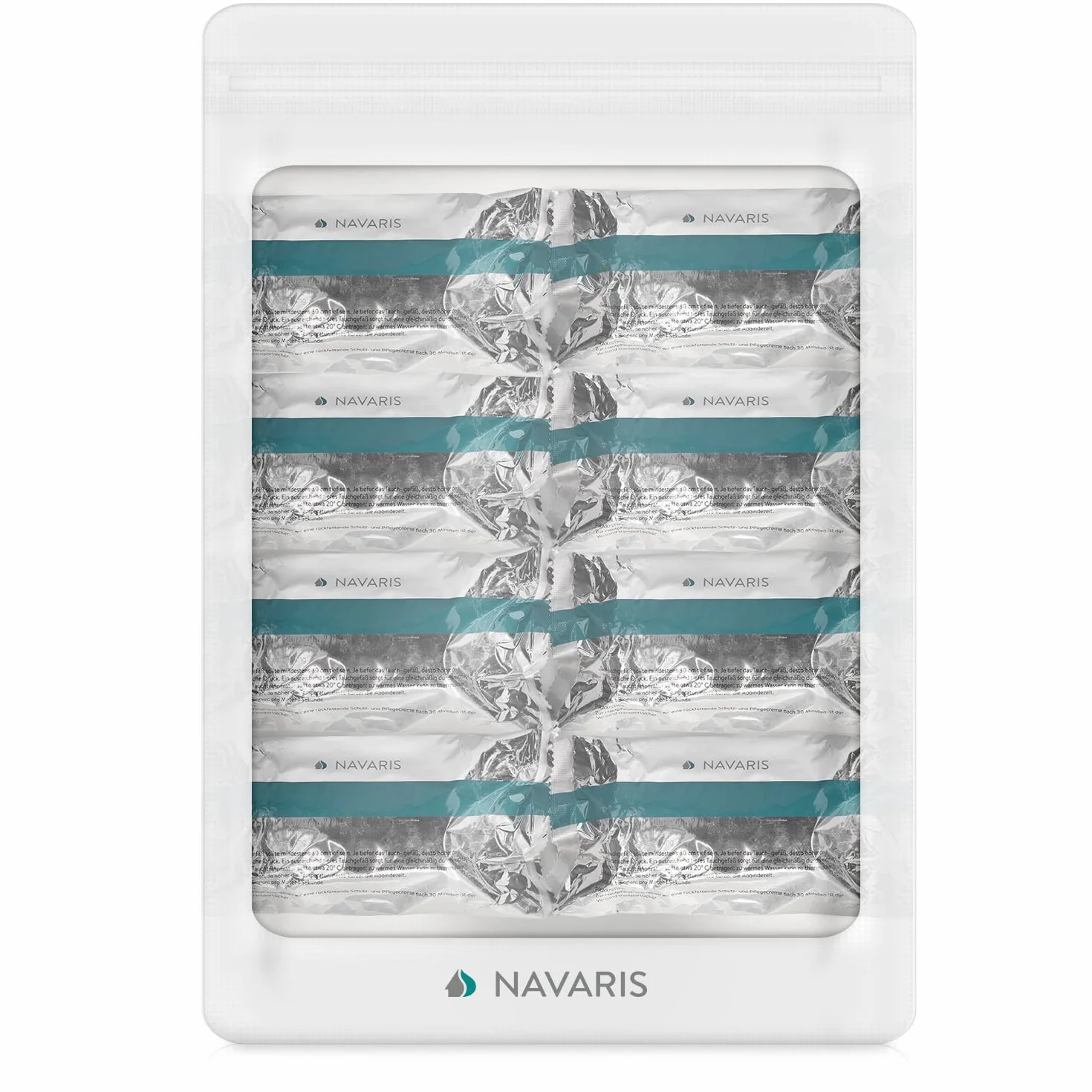 Navaris Rotoli bende gessate calco pancione - 8x rotolo garze gesso 5cmx300cm asciugatura rapida uso su pelle viso corpo modellismo modelli maschere