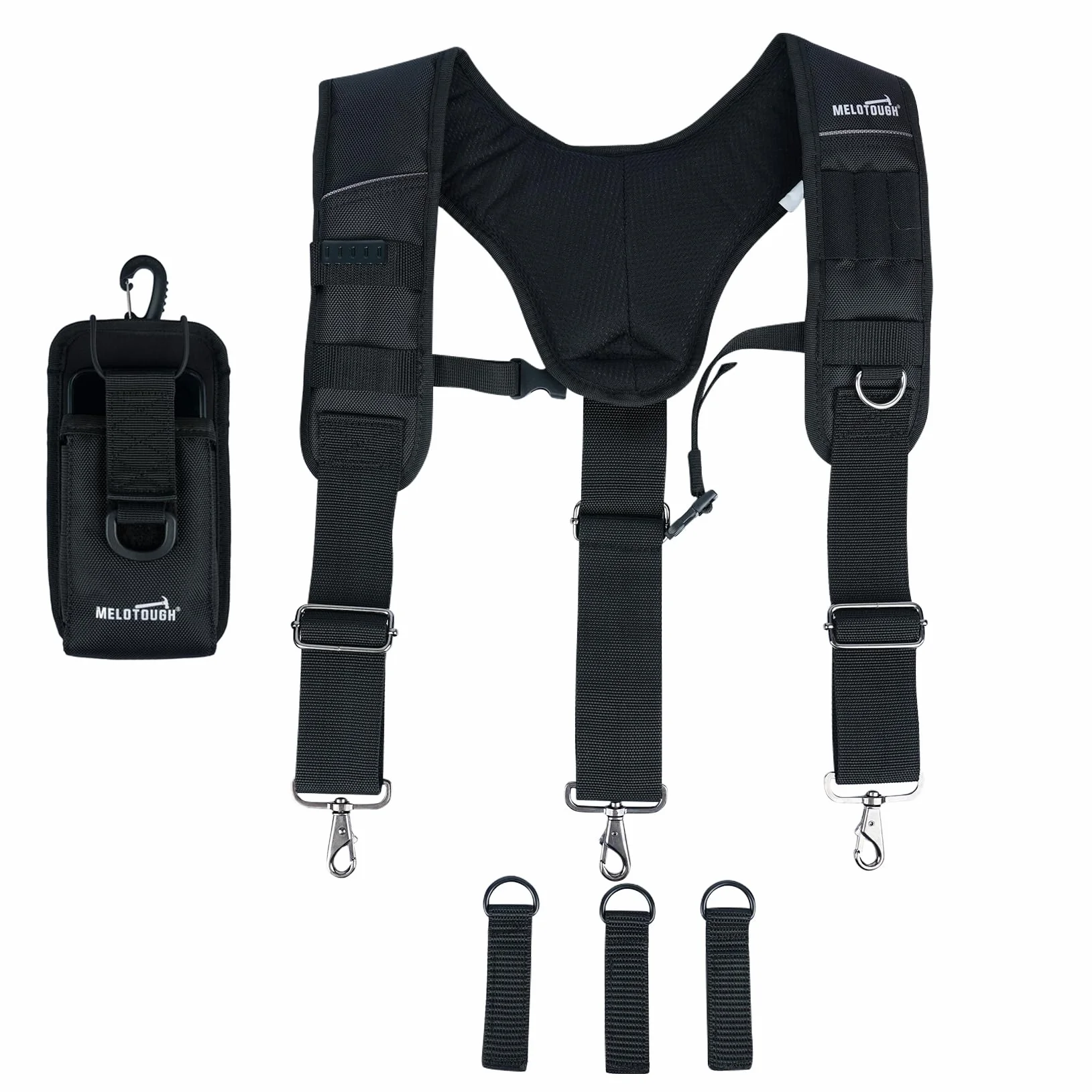 MELOTOUGH Bretelle da cintura per attrezzi da lavoro Big e Tall Construction Bag imbottite