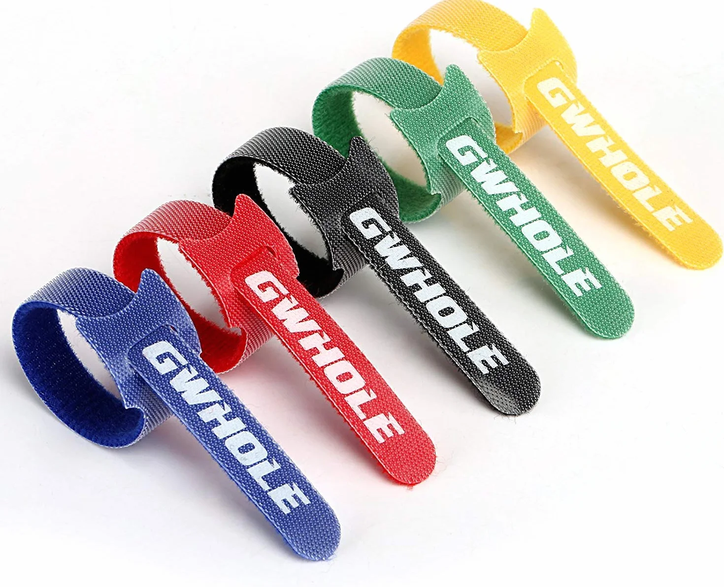 Set di 60 fascette stringicavi regolabili riutilizzabili 1,2 x 18 cm