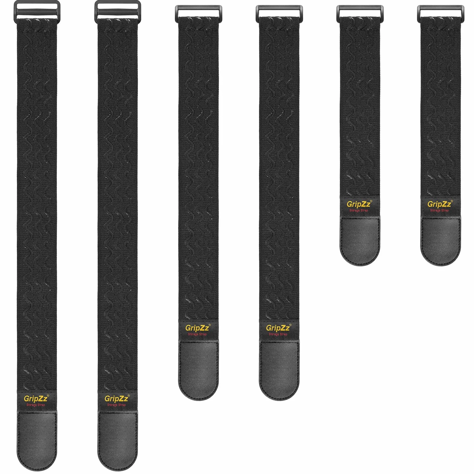 Cinturini Elastici con Chiusure a Strappo 3 Misure 61/46/30cm x 5cm Organizzatore di Cavi