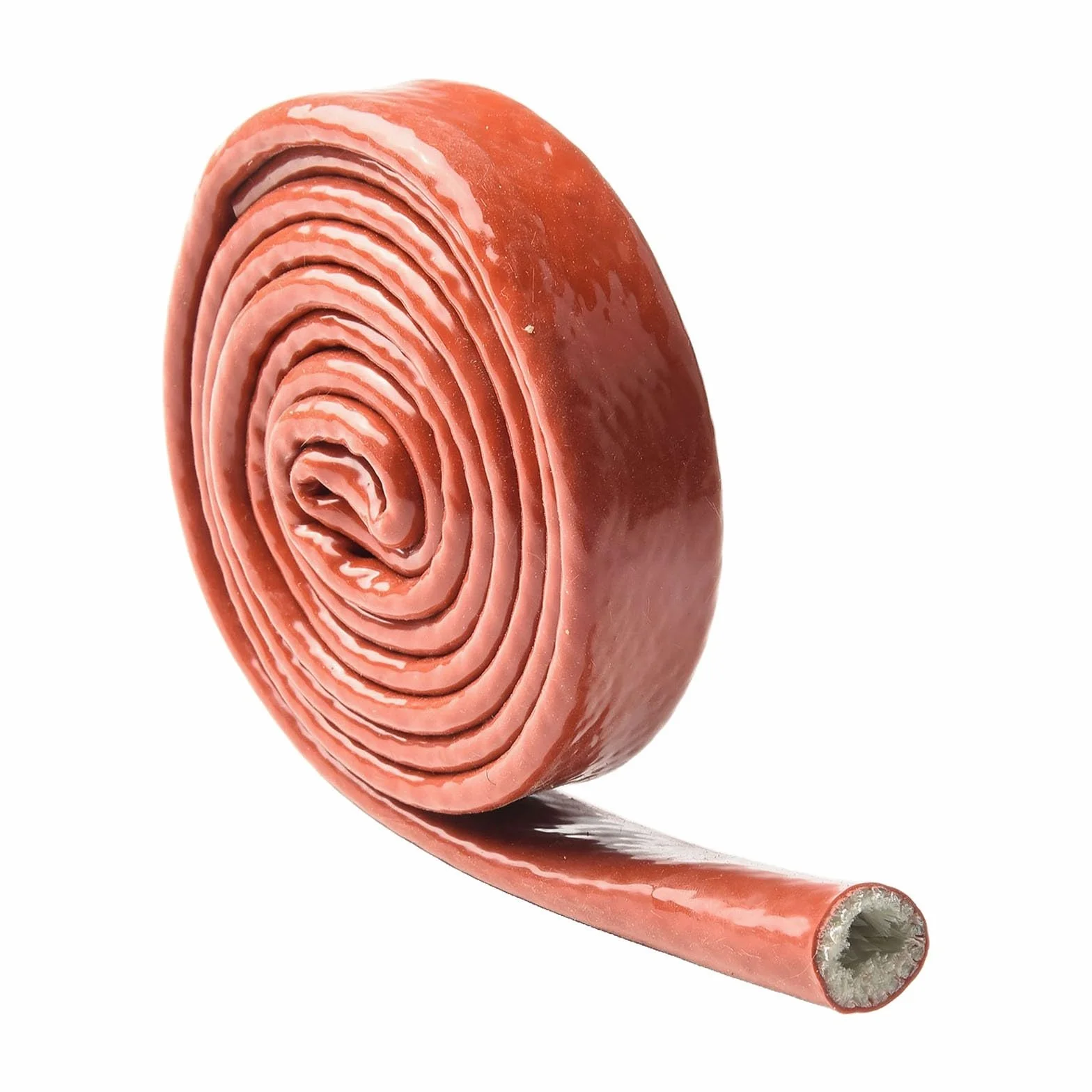 Guaina protettiva per cavi in fibra di vetro in silicone resistente al calore, protezione per condutture resistenti al fuoco ad alta temperatura, 1,5 m (10 mm)
