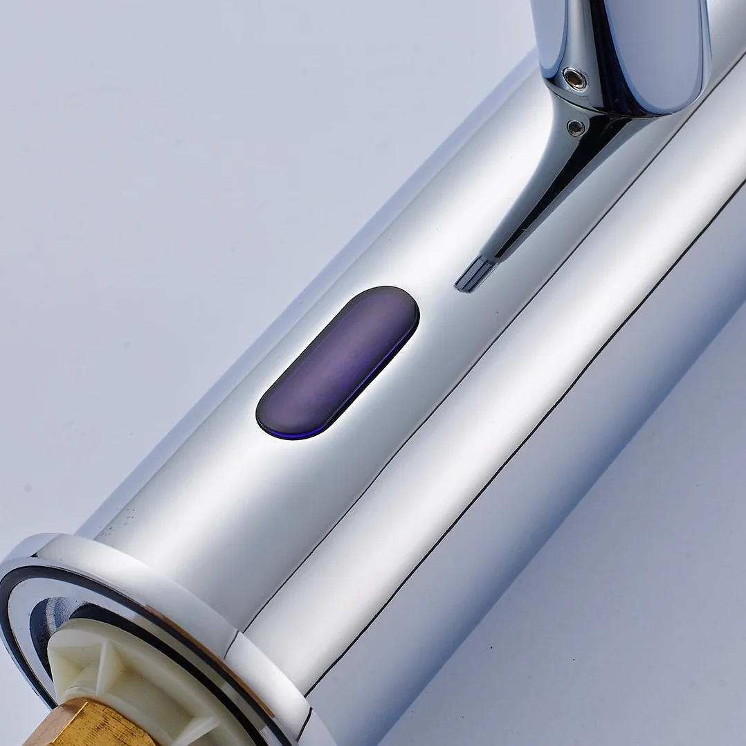 Aimadi Rubinetto Bagno Lavabo Miscelatore Sensore Cromato