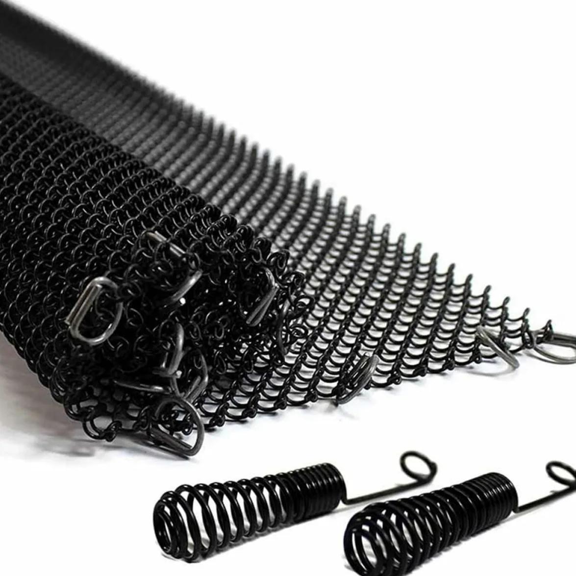 BESPORTBLE 2 Pezzi Tende Rete per Caminetti in Ferro con Maniglie e Anelli | Schermi in Rete, Design Semplice ed Elegante, Resistenza alle Alte Temperature
