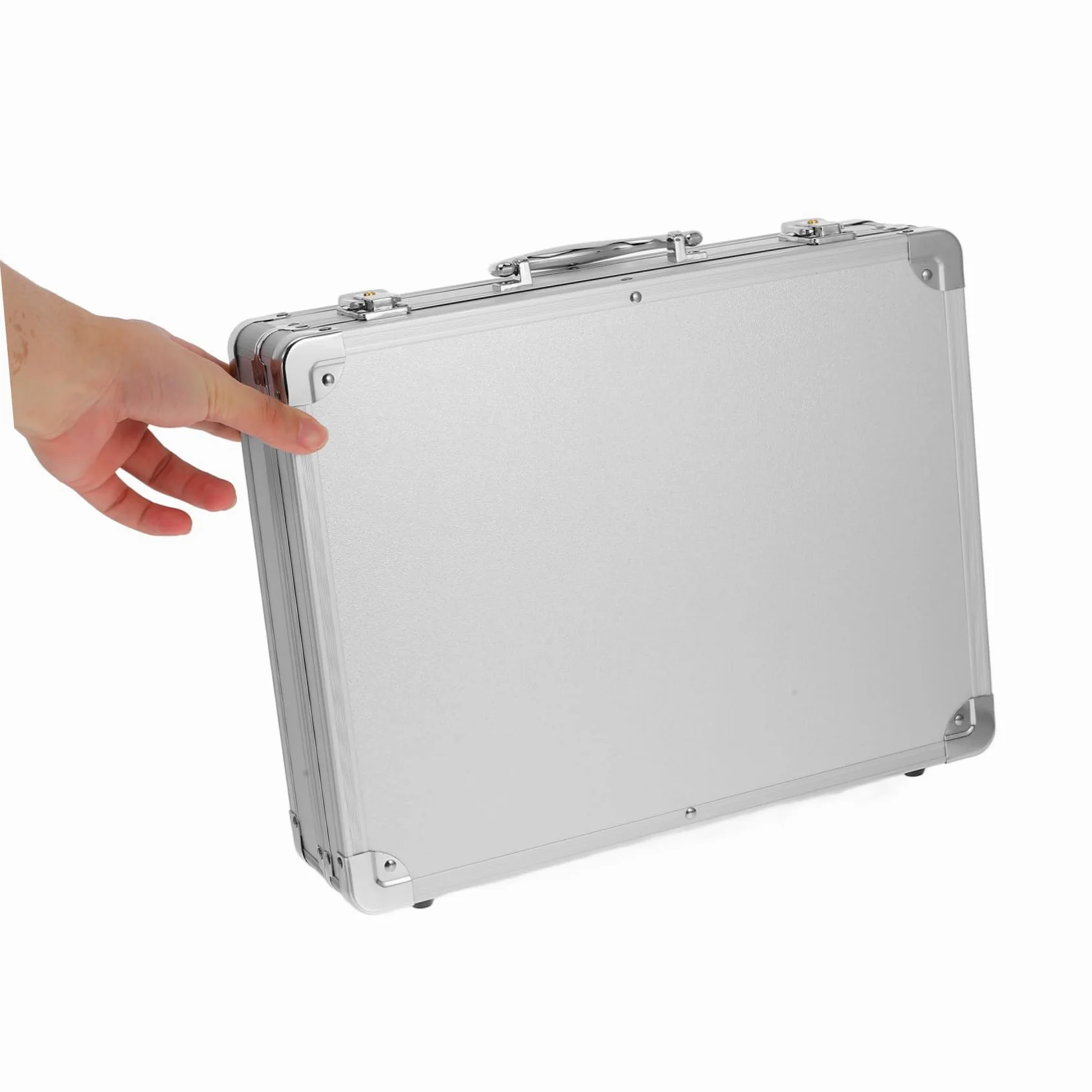 NUOBESTY Degli Attrezzi Multifunzionale in Alluminio Scatola Immagazzinaggio Capacità Maniglia Rinforzata Organizer Per Utensili Portatile Valigetta Per Trasporto Degli Attrezzi e