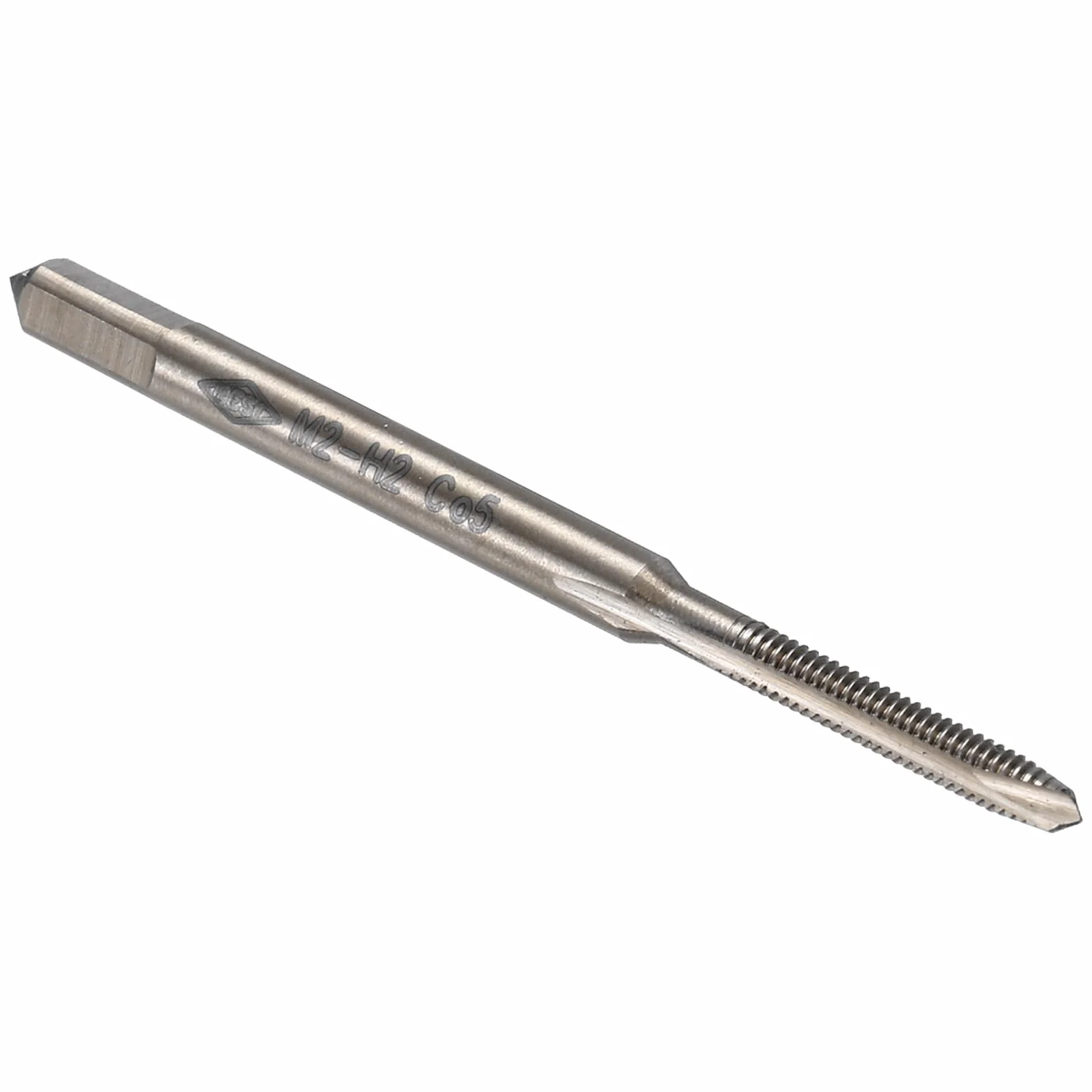 Maschietto A Punta Spirale M2 x 0.4 Filettatura Lavorata H2 Acciaio Rapido M35 Cobalto