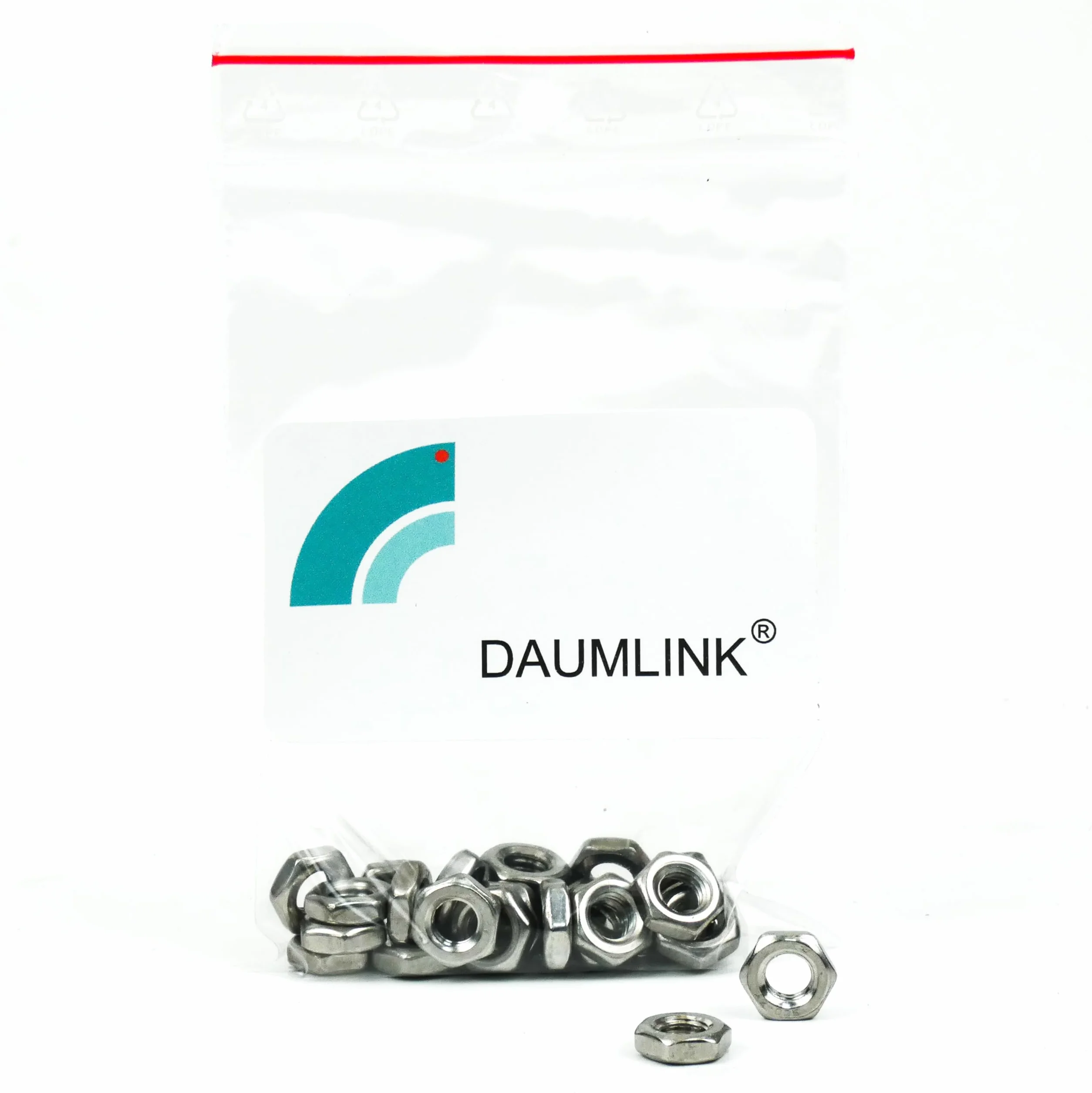 Dado esagonale sottile DIN 439 forma B A2 V2A acciaio inox M6 25 pezzi