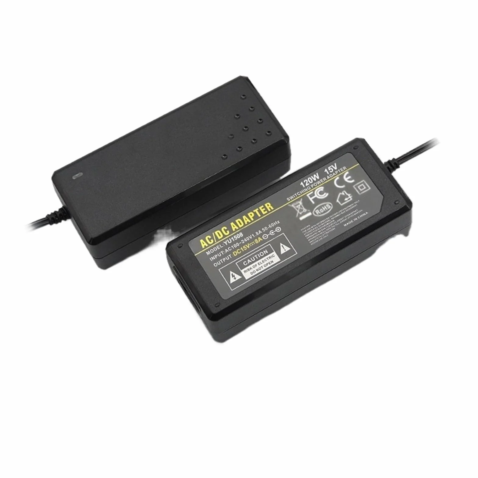 Adattatore di alimentazione switching 15V8A che monitora l'alimentazione elettrica della barra luminosa a LED