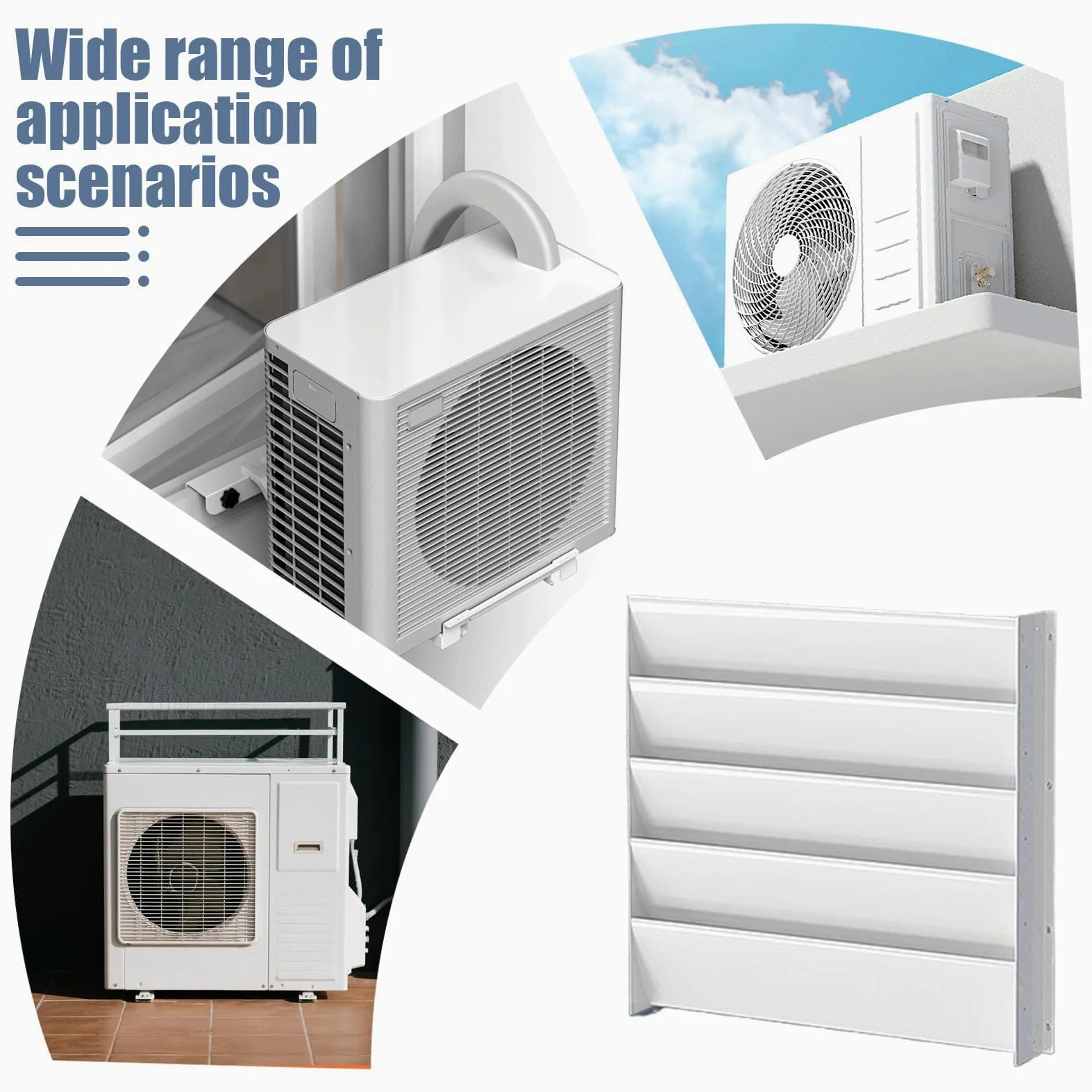 Griglia di ventilazione per condizionatore d'aria, regolabile, direzionale, per pannelli a parete, soffitti, riscaldamento a pavimento, condotti di casa, per migliorare il comfort e il flusso d'aria
