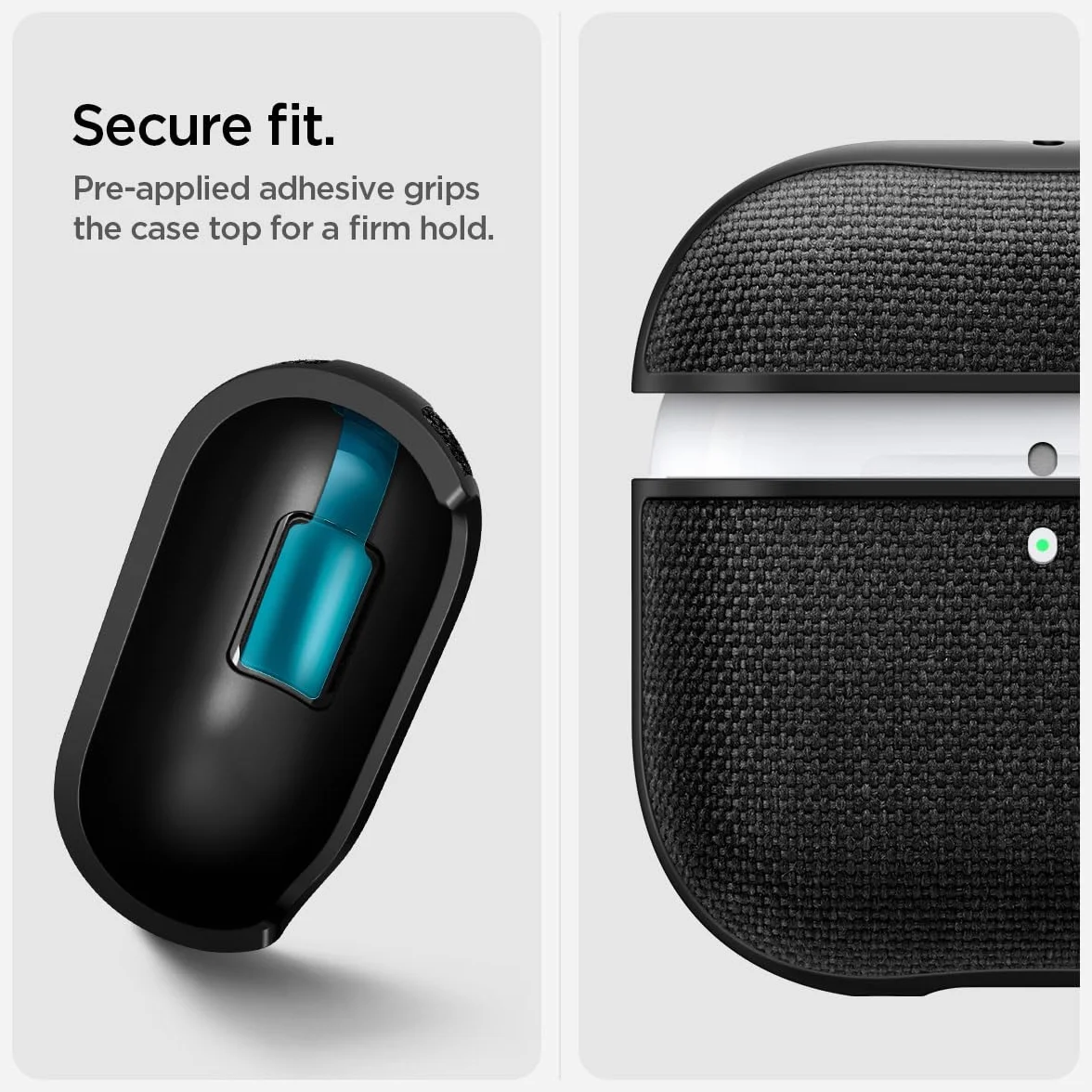 Spigen Cover Urban Fit Compatibile con AirPods 4 (2024), Custodia Airpods 4 - Nero
