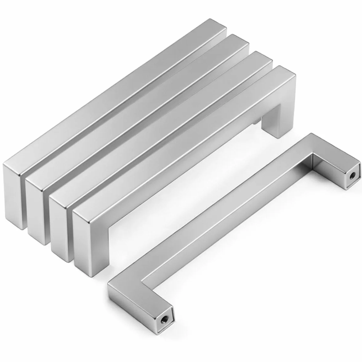Maniglie per armadietti in acciaio inossidabile 128 mm Sivler per porte cassetti mobili cucina 5 unità