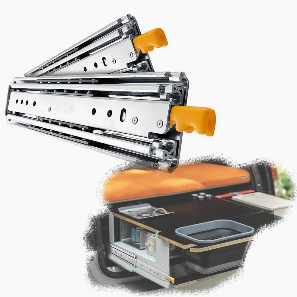 Heavy Duty Cassetti Runners, Guide for cassetti ad estrazione totale con serratura da 12 pollici a 60(1400mm(56in))