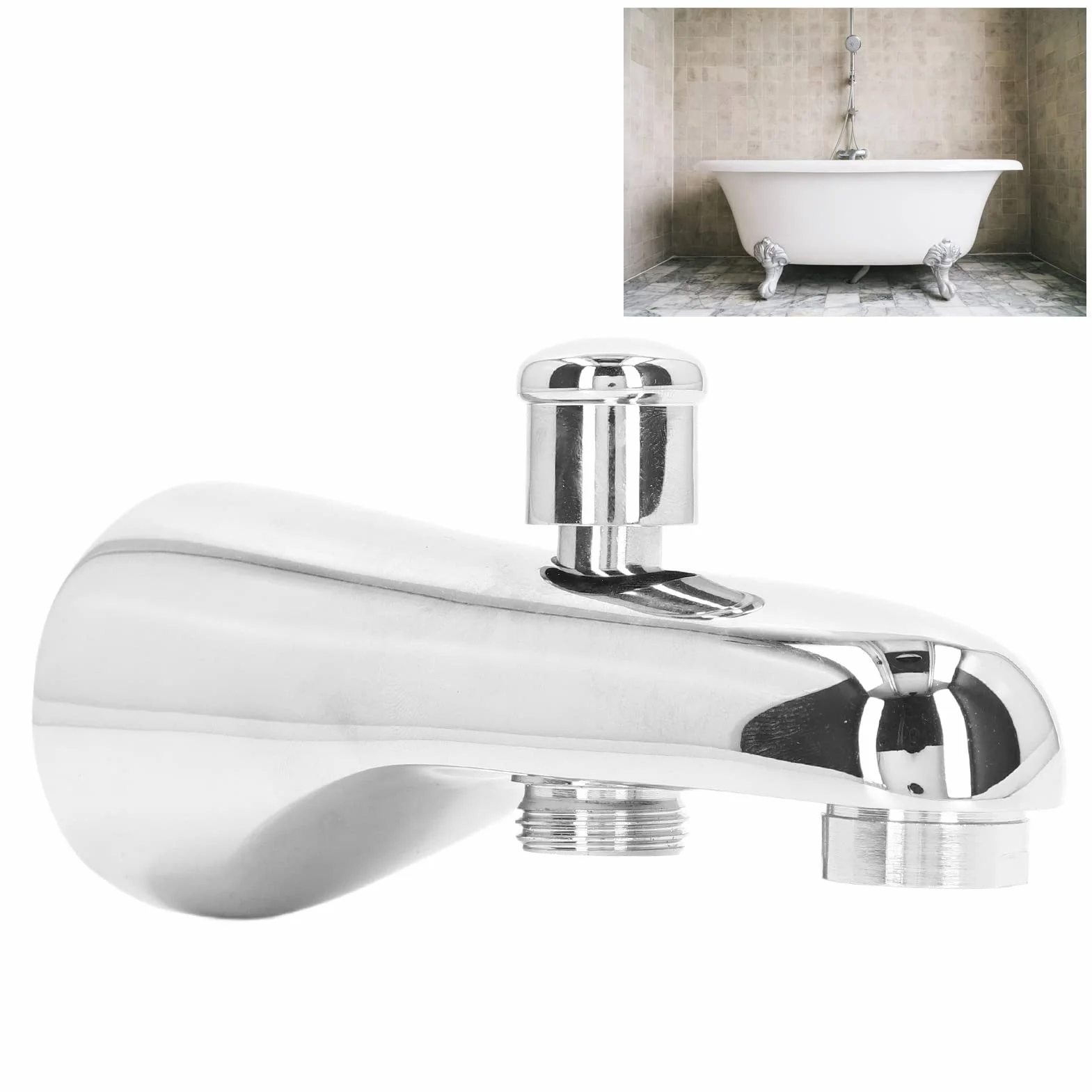 G1/2 rubinetto per vasca semicircolare semplice nascosto con deviatore per vasca da bagno