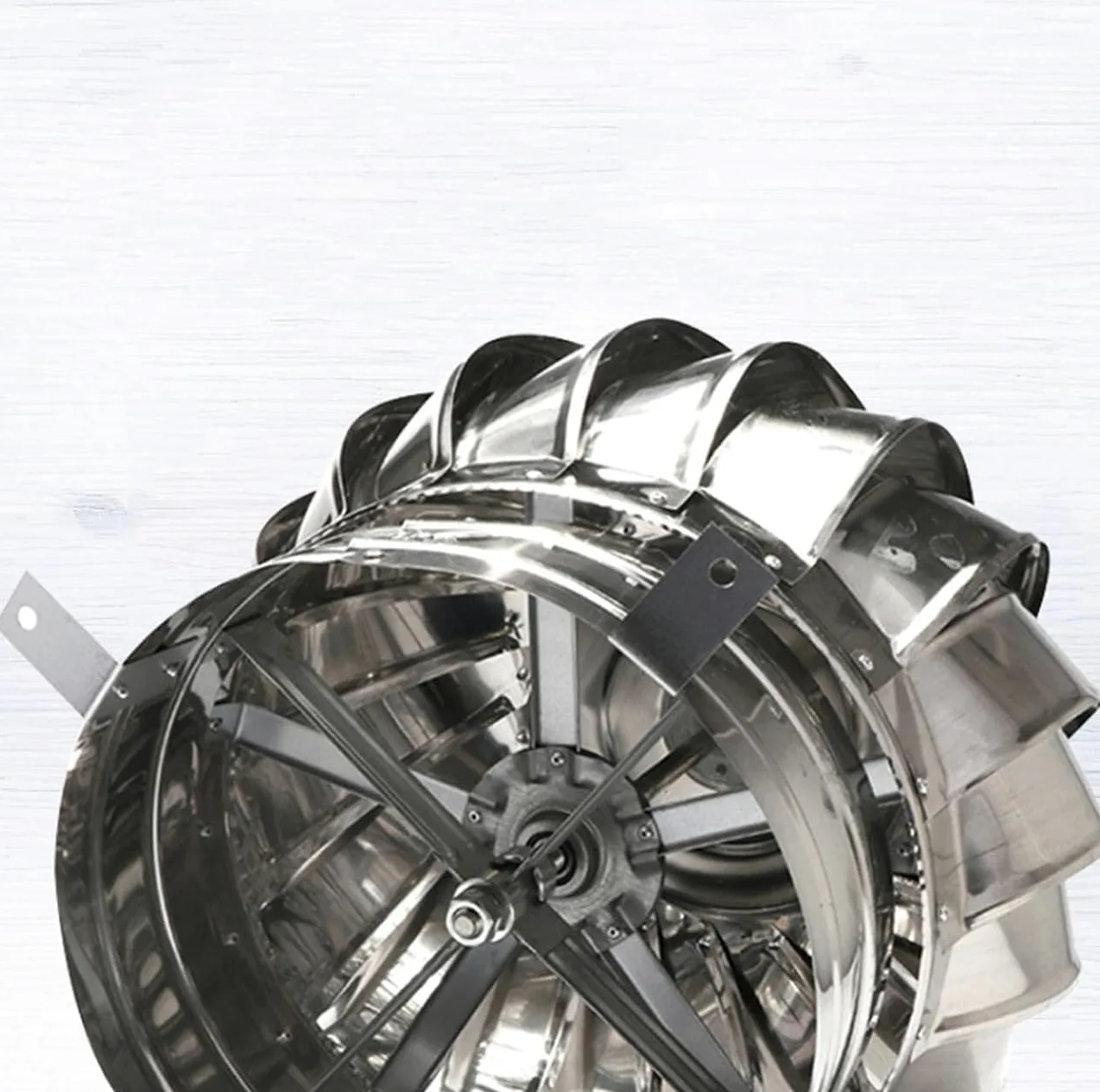 Rotat Comignolo Cappello - Acciaio Inox 304 Uccello Guard Spinner Anti Downdraught Rotary Ventilator - all-Purpose 250mm Copertura per Camino per Ventilazione migliorata