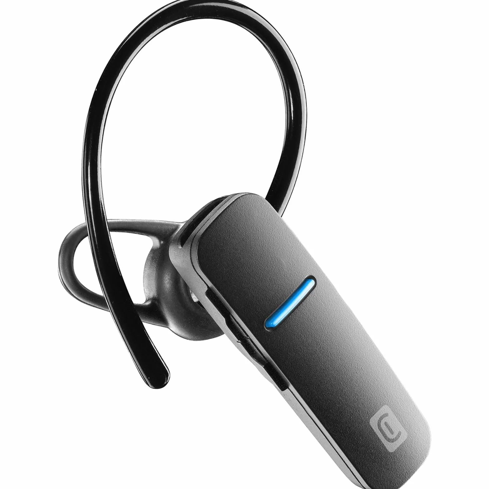 cellularline | SLEEK | Auricolare Mono Bluetooth® ergonomico - Talk Time 5.5 ore - Play Time 6 ore - Charging Time 1.5 ore - Dotato di assistente vocale - Nero