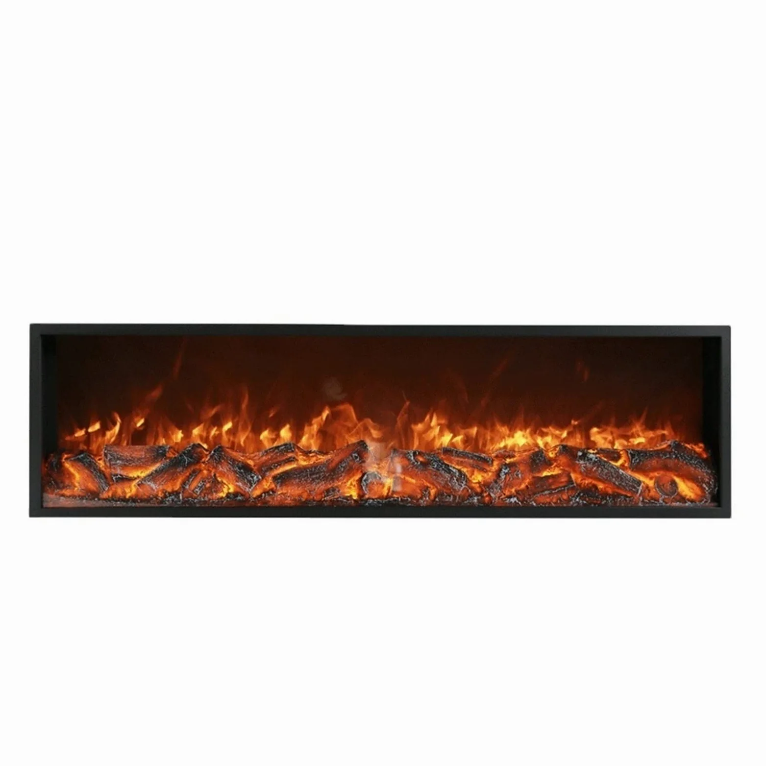 Camino Elettrico Simulazione 3D Fiamma del camino elettrico Lunghezza incassata da 31 a 59 pollici Decorazione elettrica Decorazione emulazionale artificiale Fiamma emulazionale Camini Camino Elettric