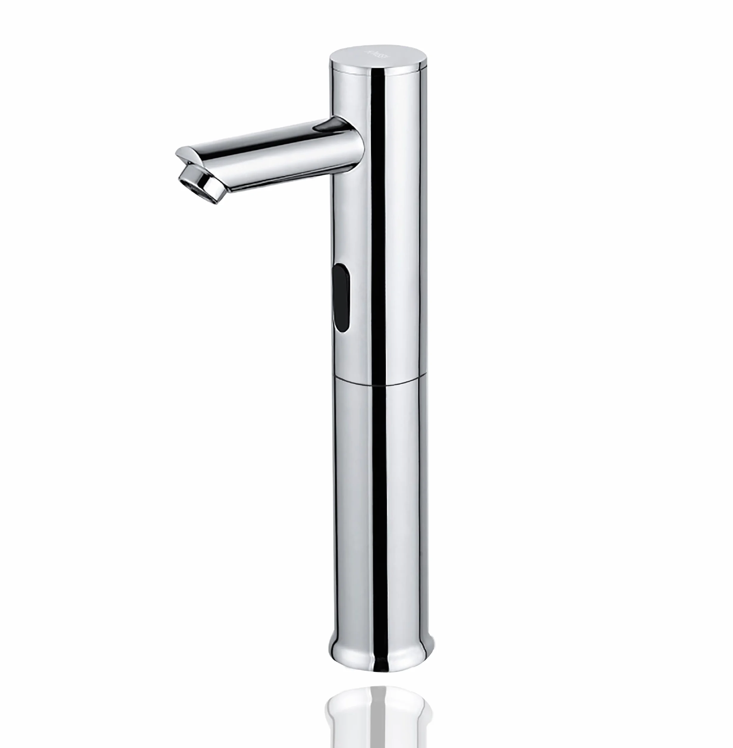 Rubinetto elettronico con sensore a infrarossi, alto senza contatto, 2 acque premiscelatore regolabile calda/fredda, ottone cromato