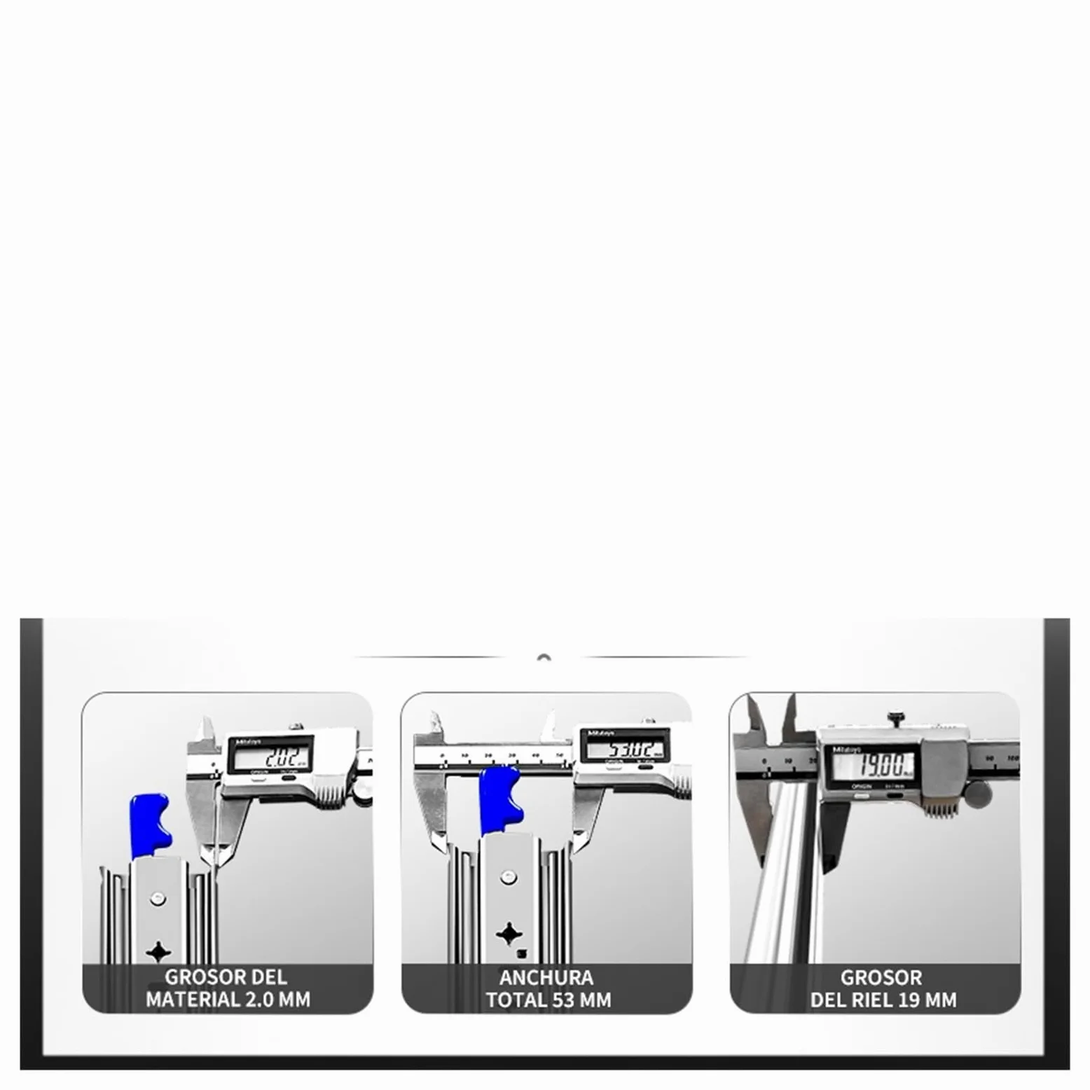 Guide for cassetti industriali Guide di bloccaggio ad estensione totale da 53 mm - Capacità di carico di 120 kg for mobili e camper 1 pezzo(40 inch)