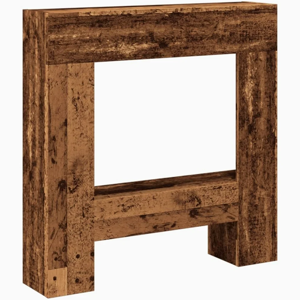 Cornice per Camino Legno Antico 81x18x82 cm in Truciolato,Cornice per Camino,Cornice Decorativa Caminetto-854605