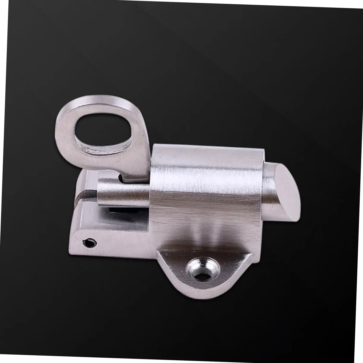 Mipcase 2 Pezzi bullone di sicurezza della porta acciaio inox serratura door lock bullone della molla della porta catenaccio della porta blocco di sicurezza delle porte Silver