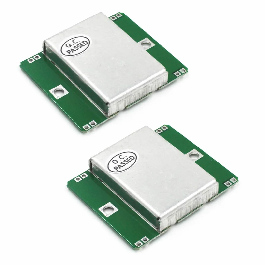 Hailege 2 pezzi HB100 Rilevatore radar Doppler a microonde Modulo sensore wireless 10,525 GHz