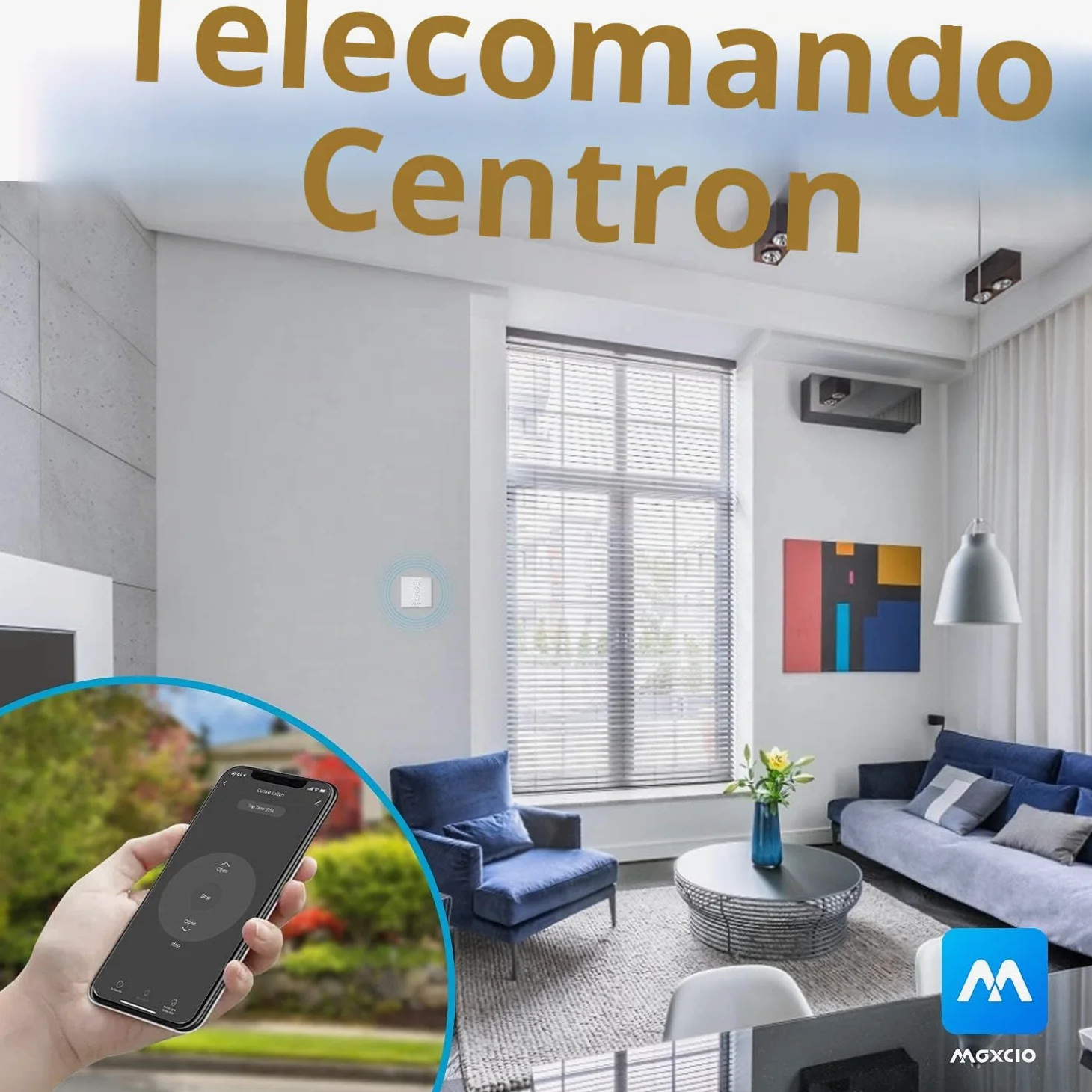 Maxcio Timer per tapparelle Smart Rolladen Alexa Interruttore On AB 1 2 4 (4 Packs)