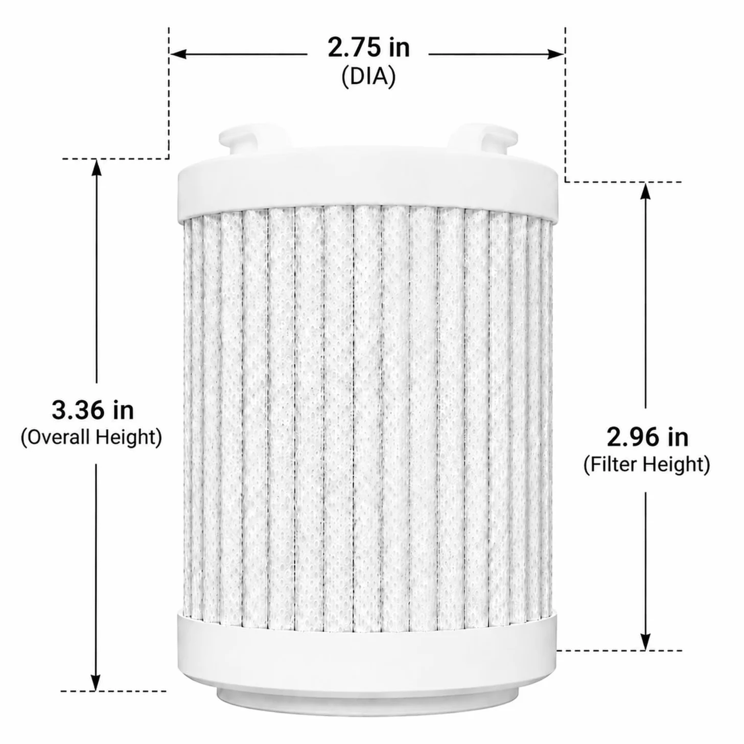 Filtro di ricambio per doccia compatibile con Filterbaby Pro | Confezione da 2 filtri addolcitori per acqua dura (2 pezzi)