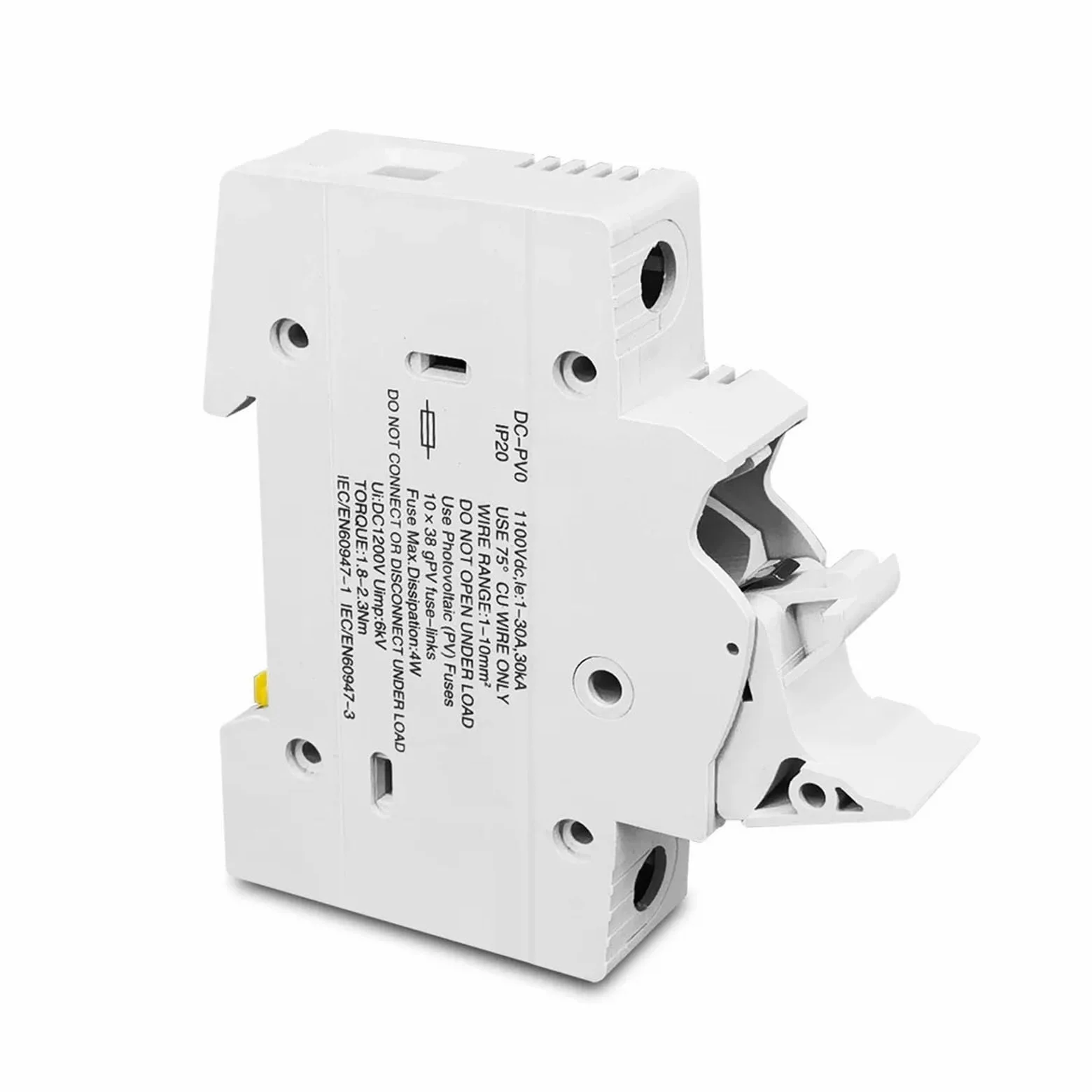 TOPV-32X 1P Solar PV portafusibili adatti per fusibili fotovoltaici da 10 x 38 mm per la protezione del sistema solare