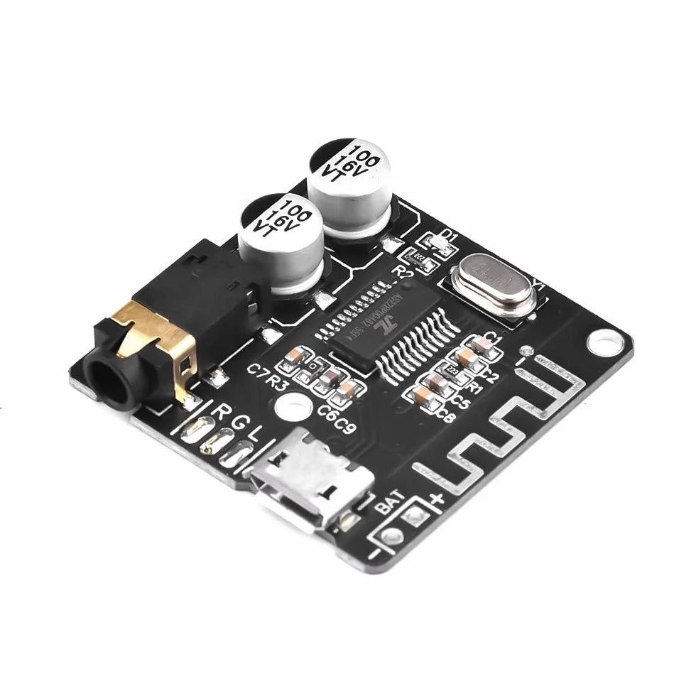 Heemol VHM-314 Bluetooth Scheda Ricevitore Audio 5.0 mp3 scheda decodificatore senza perdita di modulo Musica Stereo Wireless (2 pezzi)