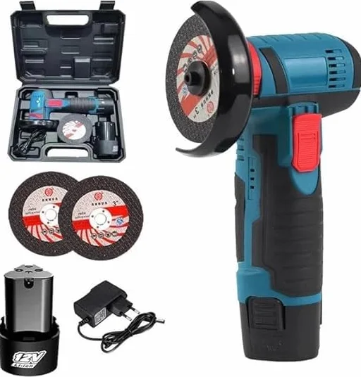 Mini Flex Mini Smerigliatrice Taglierina Elettrica A Doppia Batteria Litio 12v 1.5ah 76mm 19500rpm