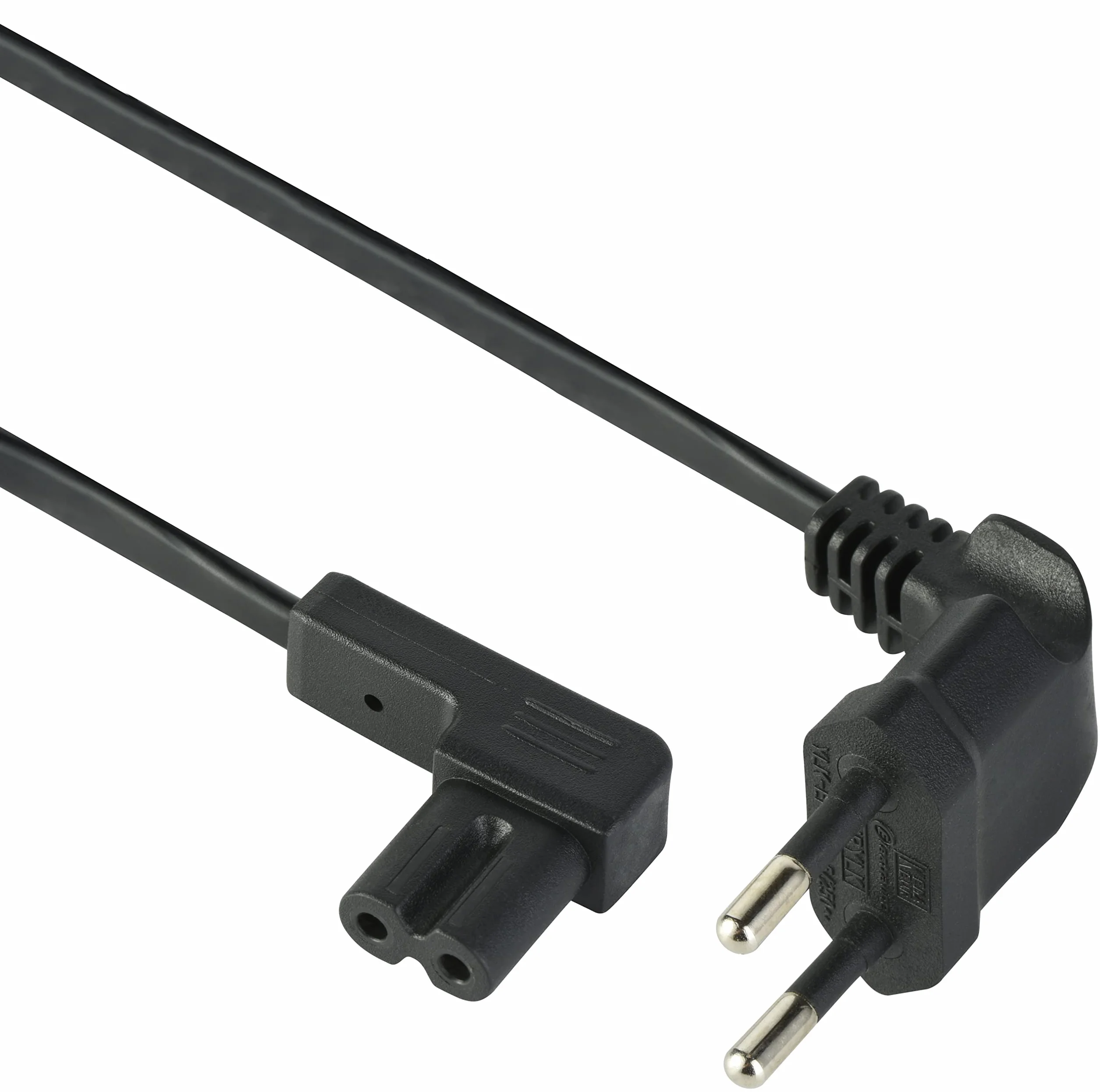 Electraline 95513 Cavo di Alimentazione 3M C7 Radio, PC, TV, Schermi Piatti, Adatto a dispositivo Sonos come, Spina Europea Tipo C, Nero