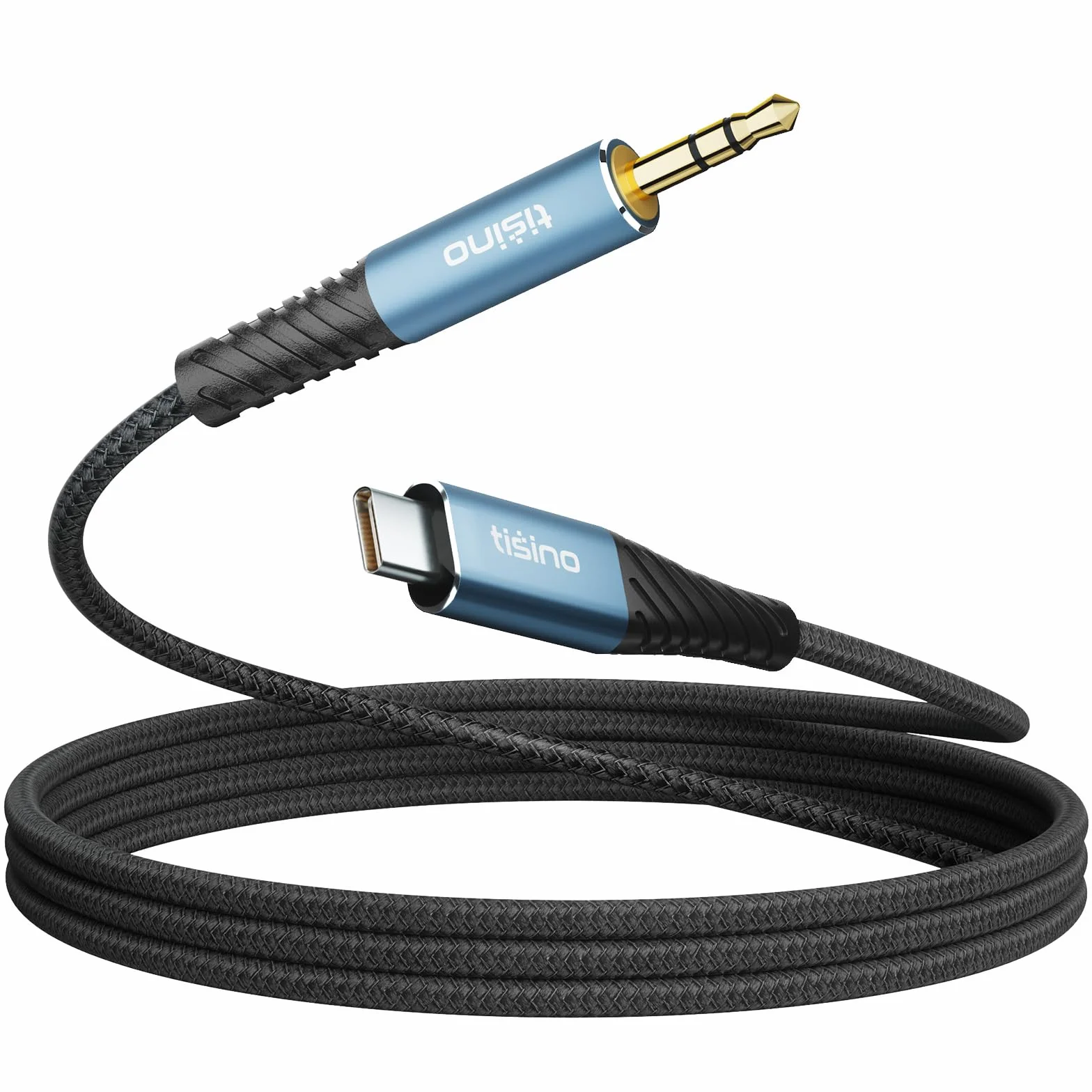 Tisino Cavo Aux 3,5mm a usb C (0,5m), cavo ausiliario per cuffie stereo Hi-Fi, compatibile con iPhone 15, 15 Pro Max Plus/Galaxy S24/S23 Ultra/iPad Pixel 9